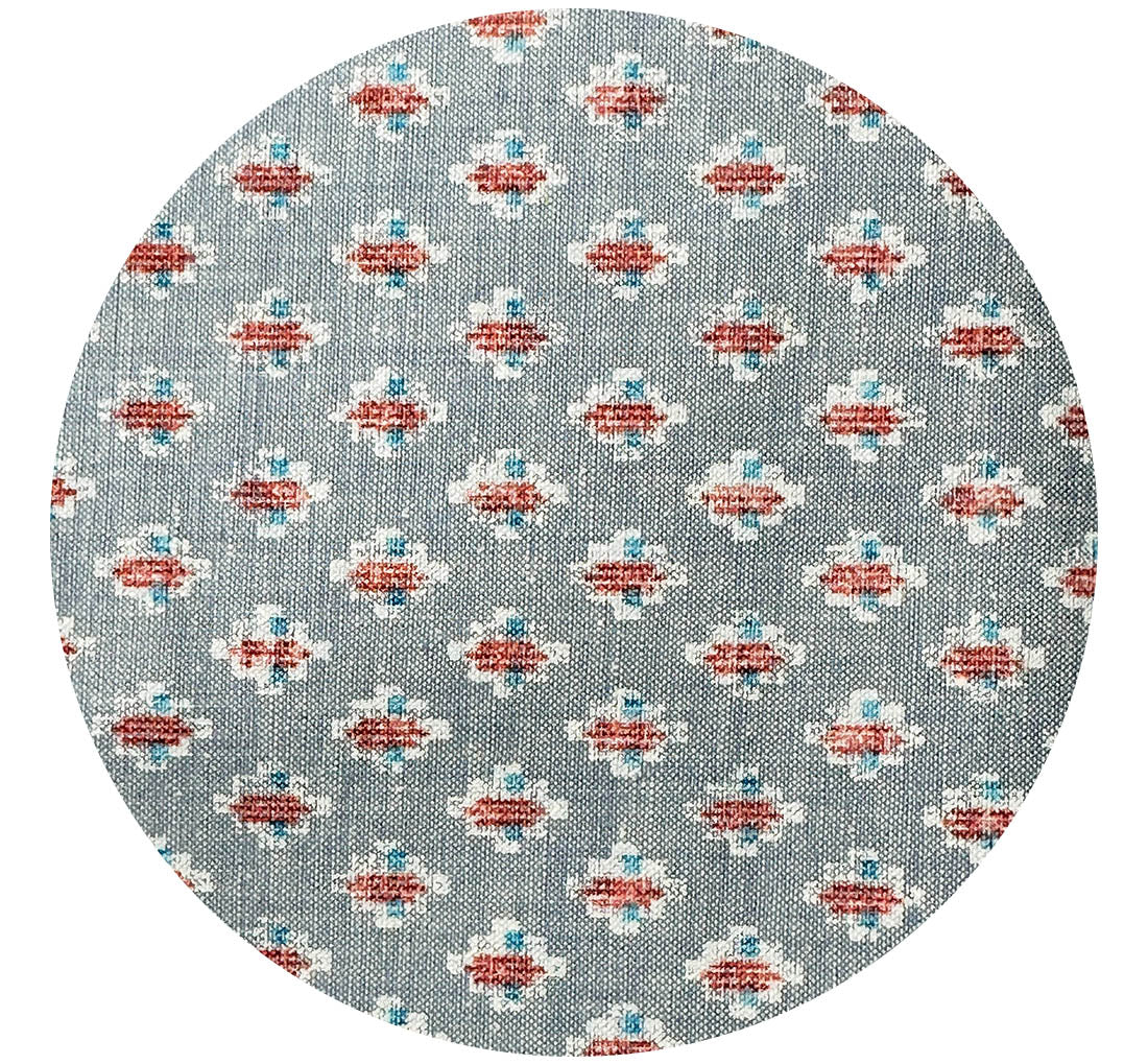 110cms Light Blue Denim Like Abstract Fabric Cotton