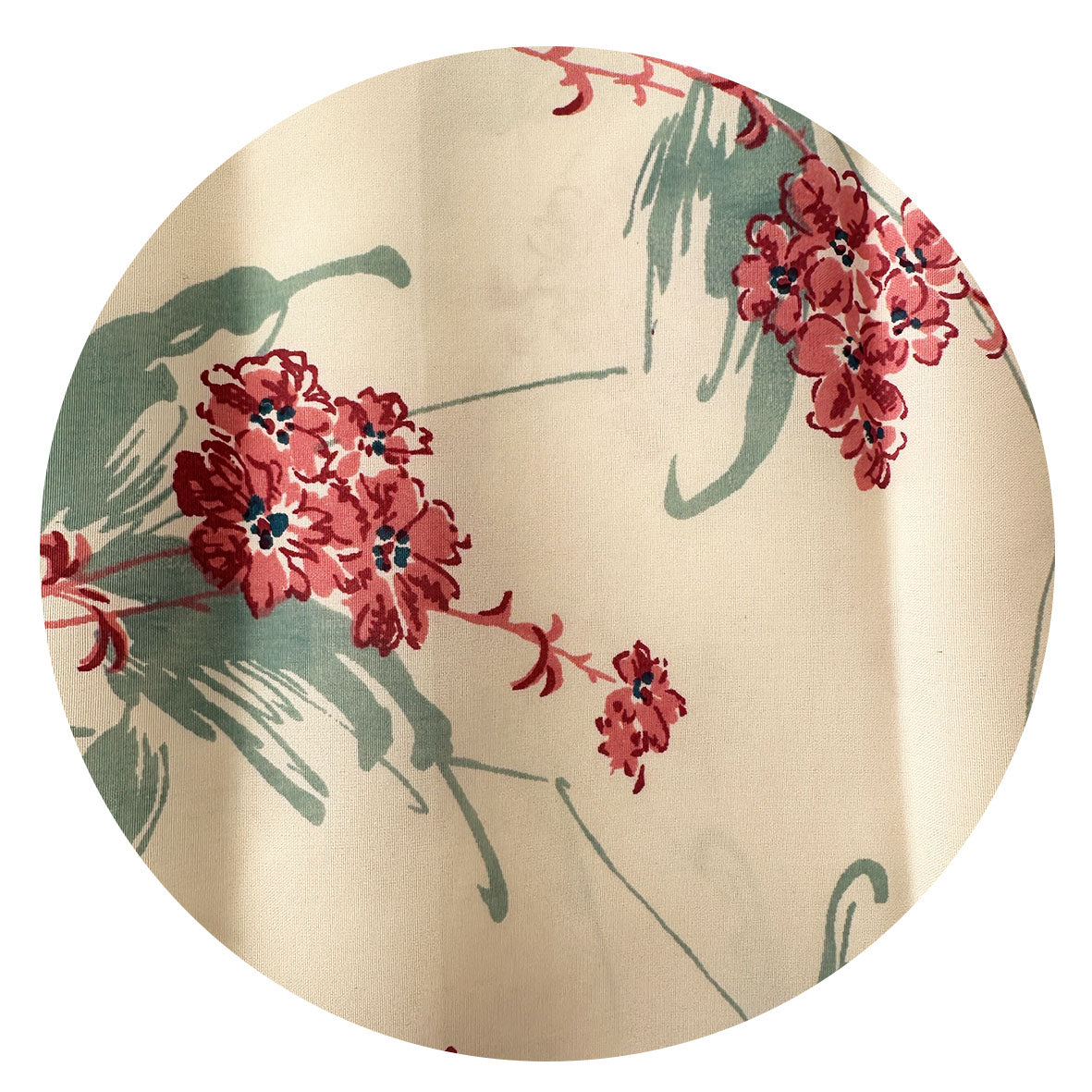 340cms Beautiful Vintage Silky Dress Fabric