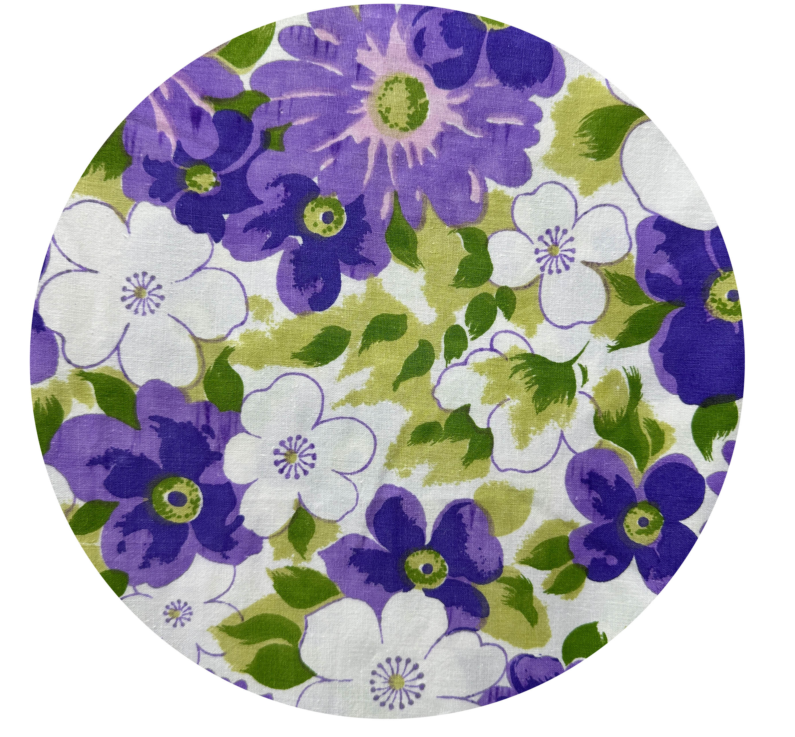 230cms Bright Purple Cotton Sheet Fabric