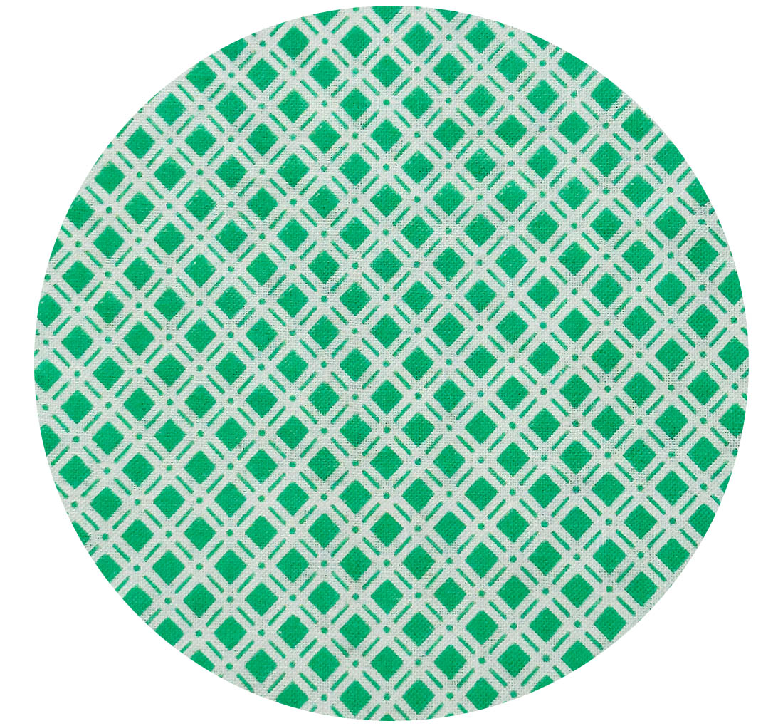 350cms Large Lot of Vintage Green Cotton Fabric