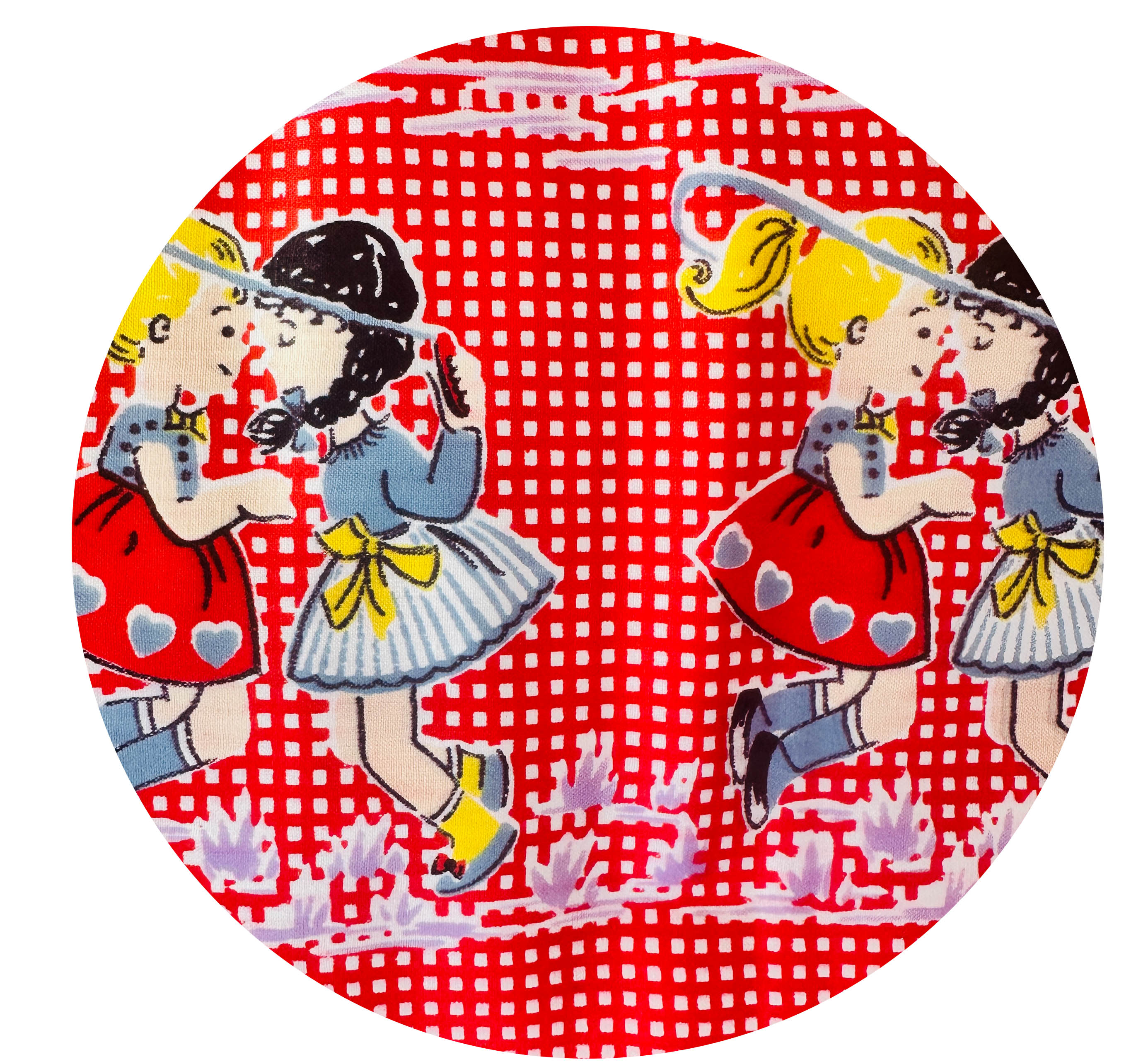 200cms Red Children's Novelty Fabric
