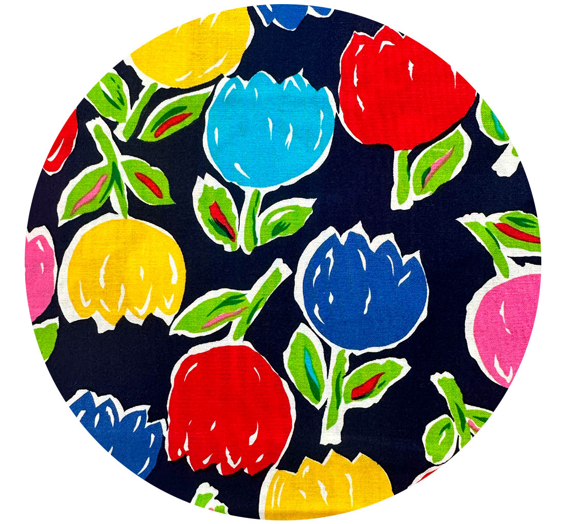 360cms Beautiful Bright Floral Cotton Fabric