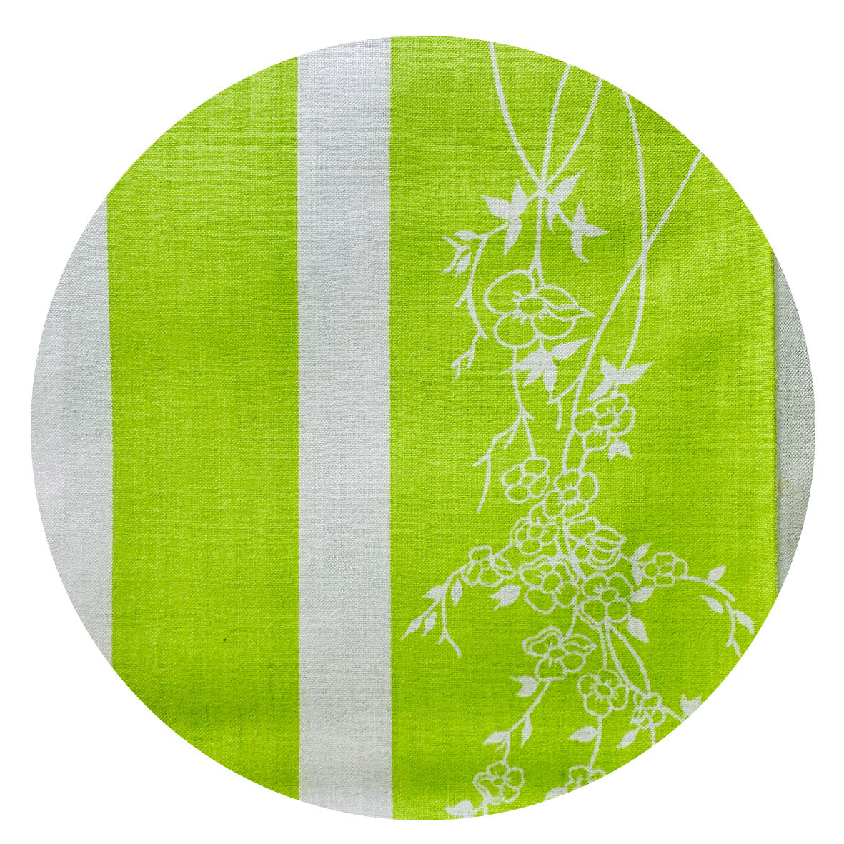 250cms UNUSED All Cotton Sheet Fabric Lime
