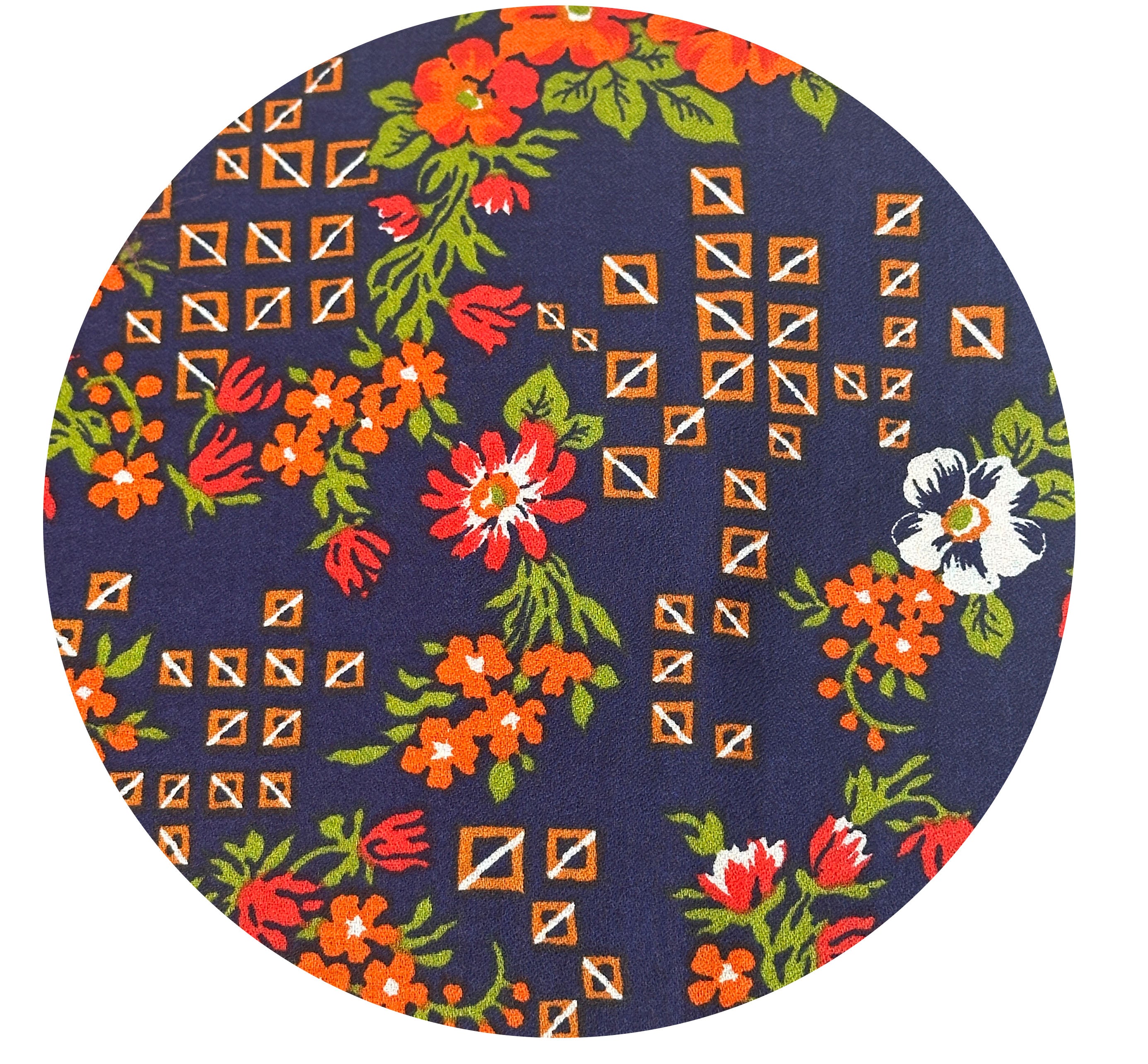 88cms VIntage Floral Fabric ADORABLE