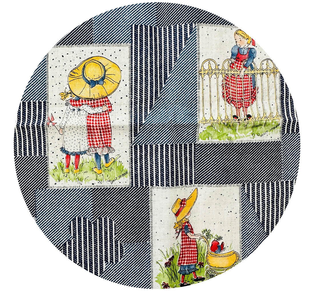 105cms Adorable VIntage Fabric Remnant Cotton