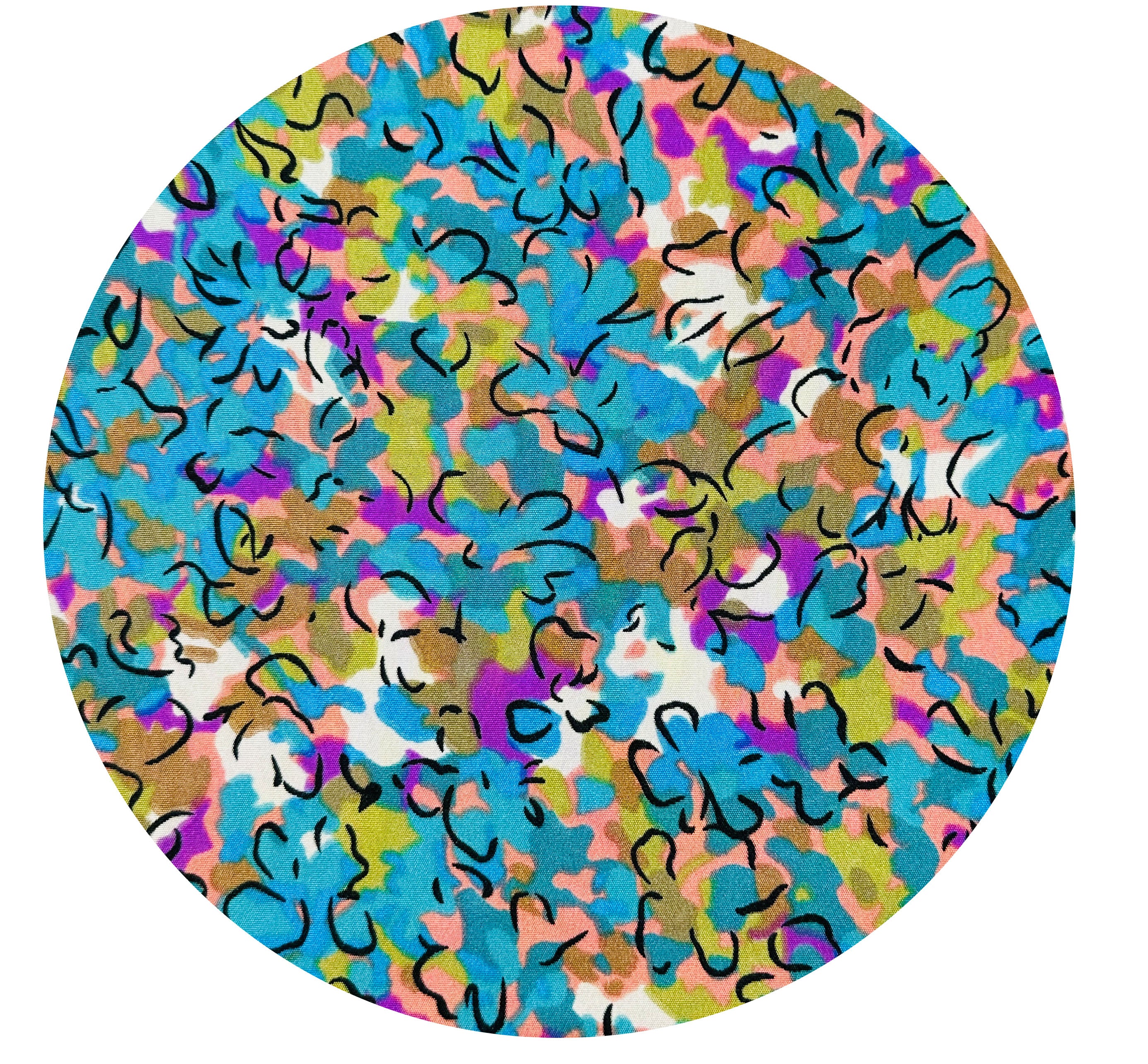 430cms Multi Colour Synthetic Fabric