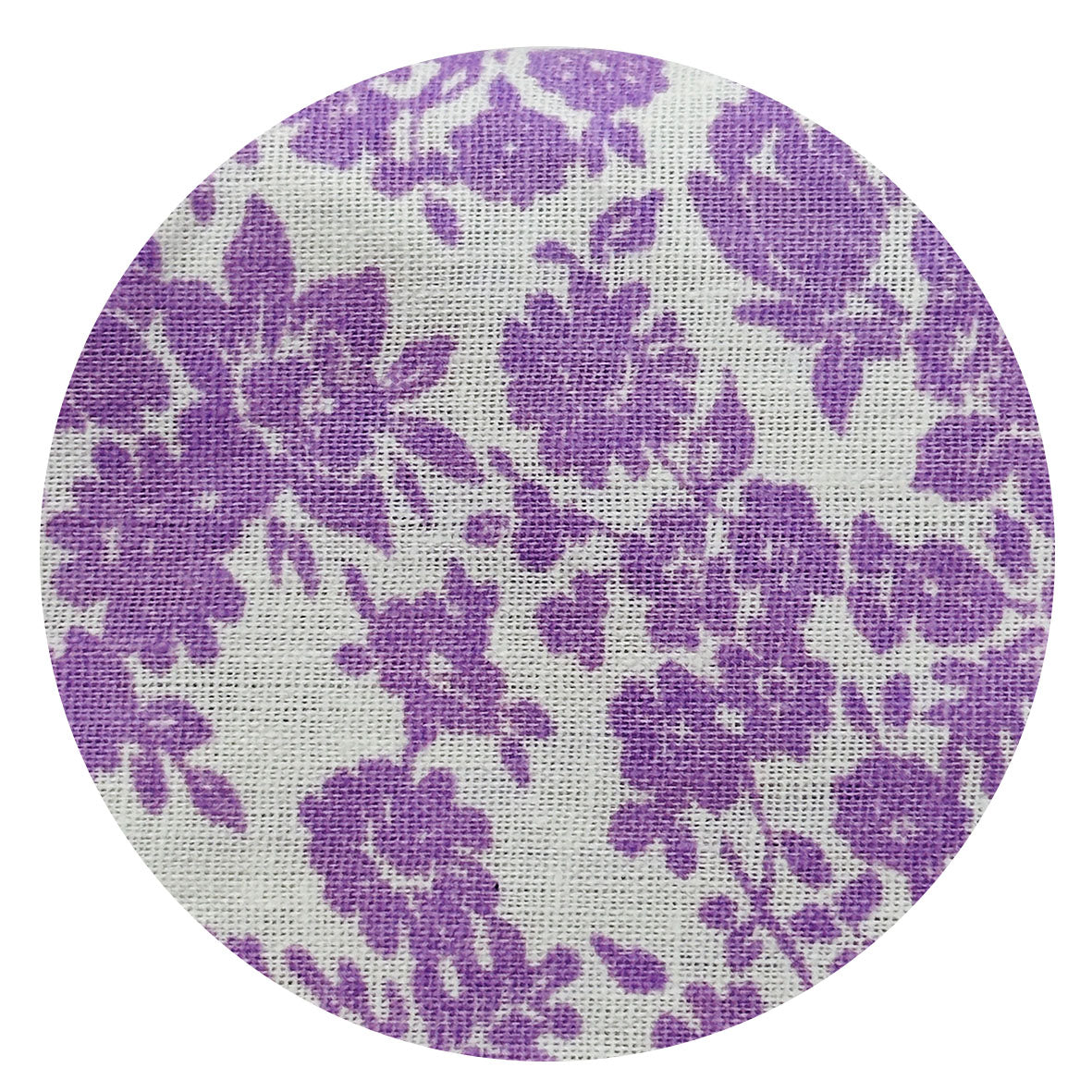 220cms UNUSED Purple Floral Sheet Fabric