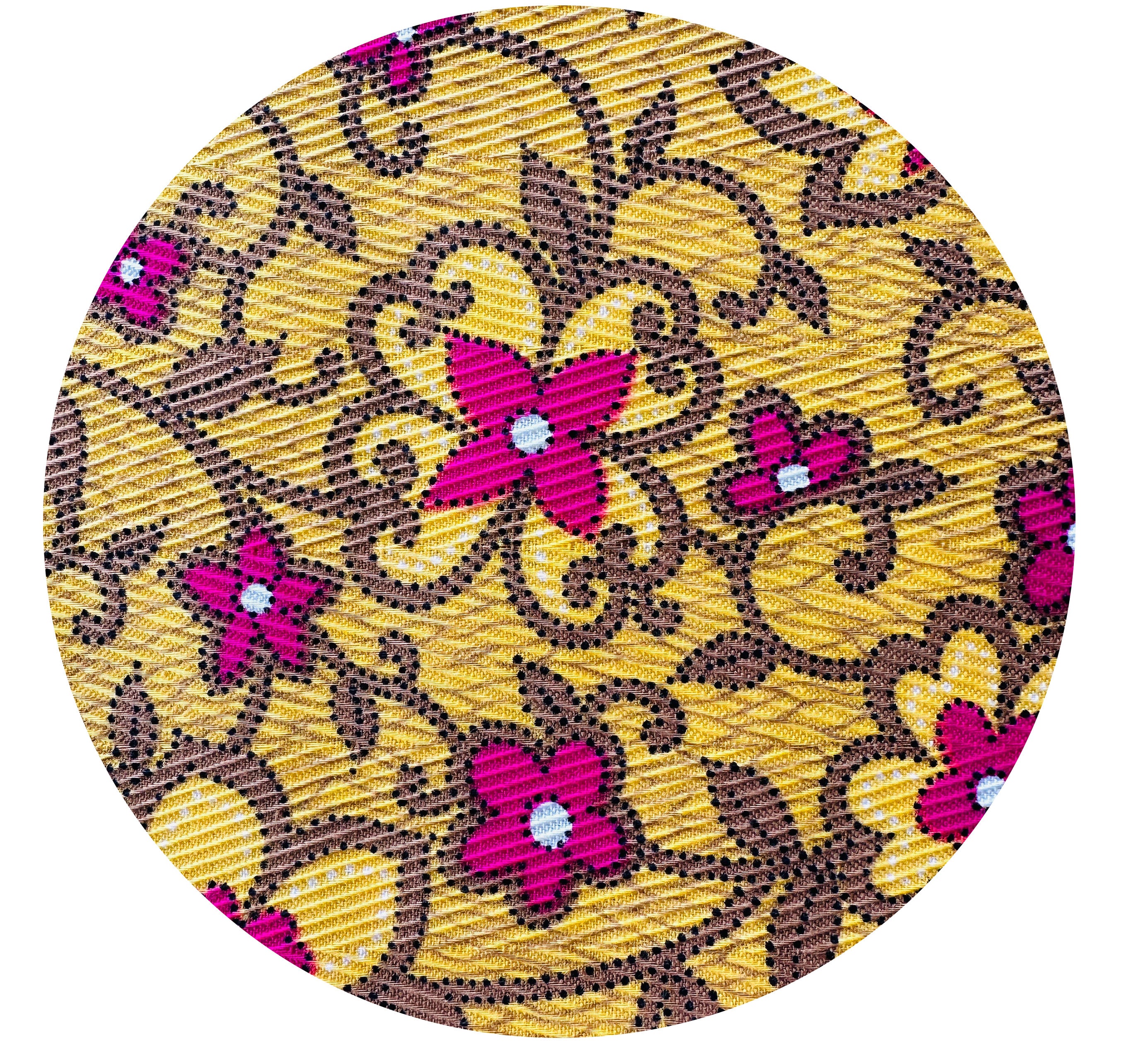 80cms Bright Fab Vintage Fabric Remnant