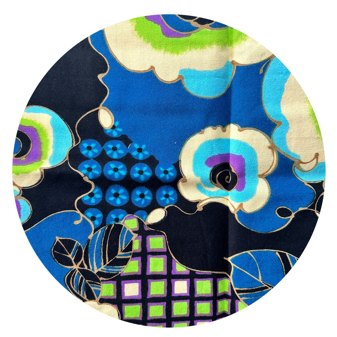 280cms MODERN Blue & Purple Fabric Craft Sewing