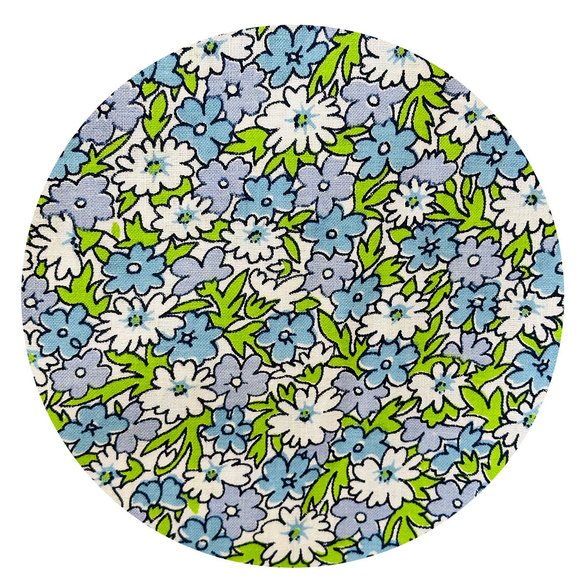 220cms Sweet Blue Cotton Vintage Fabric ADORABLE