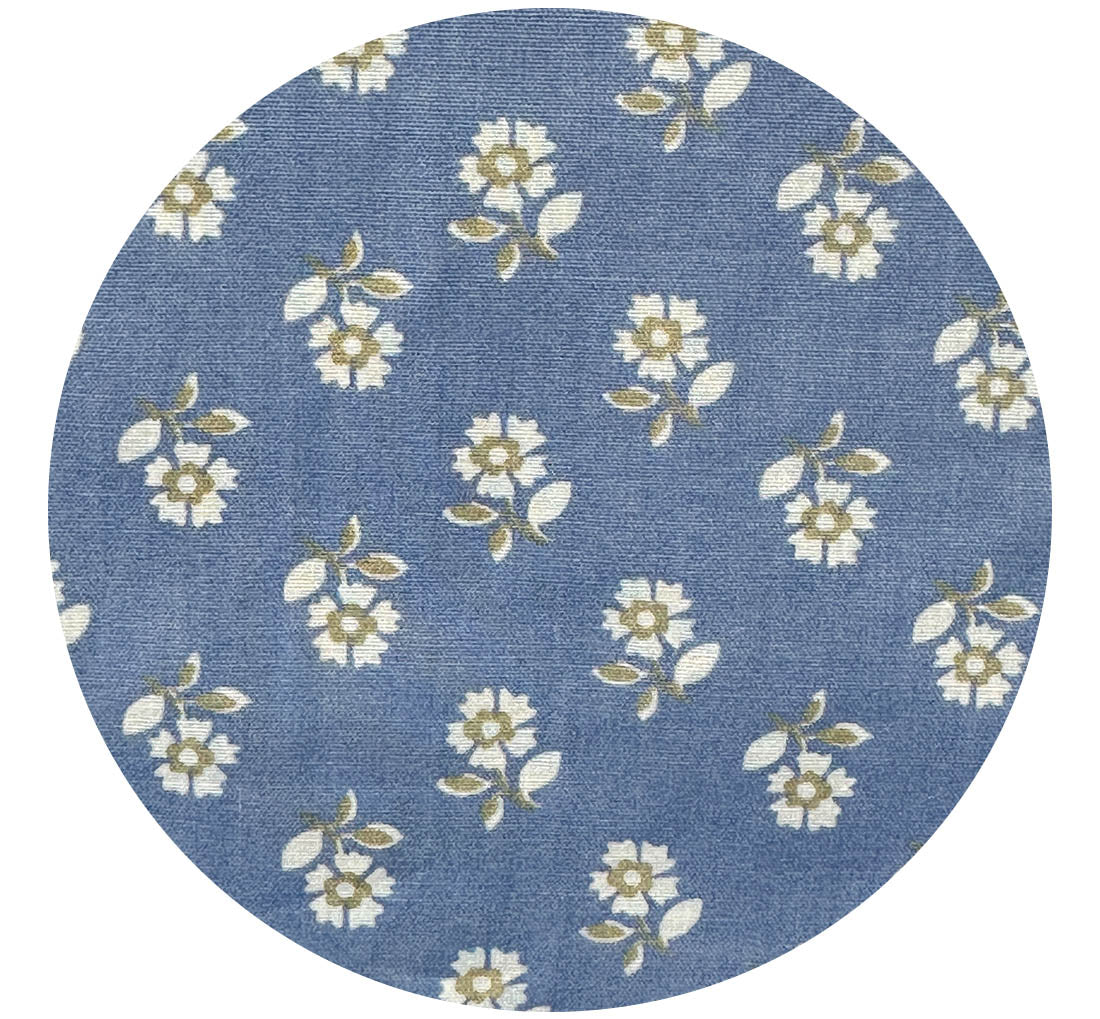 170cms Blue Floral Fabric