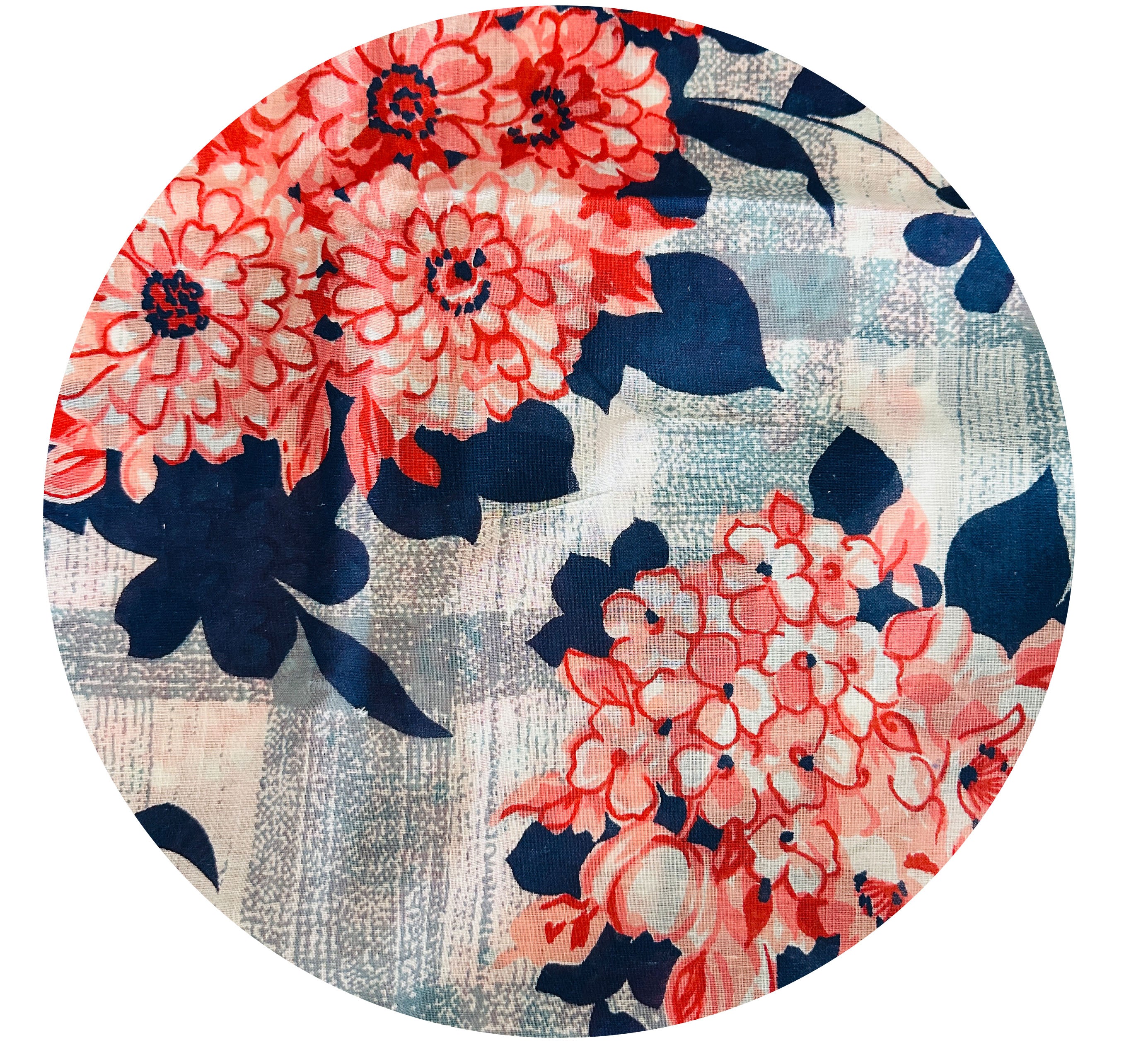 400cms Large Bold Vintage Light Weight Fabric