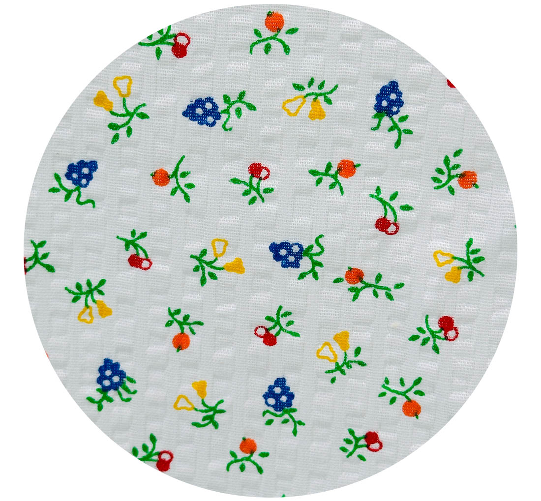 190cms SWEET Miniature Floral White FABRIC
