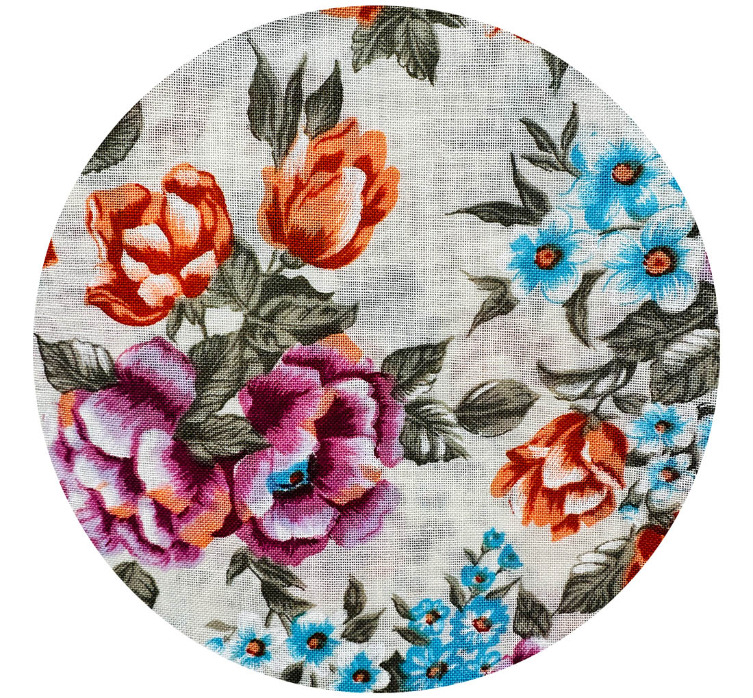 500cms Pretty Old World Roses FLORAL Fabric