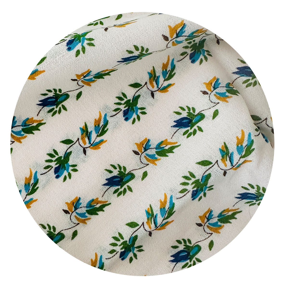 240cms Beautiful medium Weight Vintage Floral Fabric