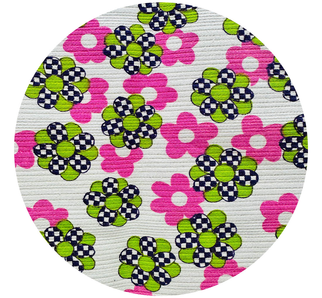 70cms RETRO Vintage Fabric Remnant