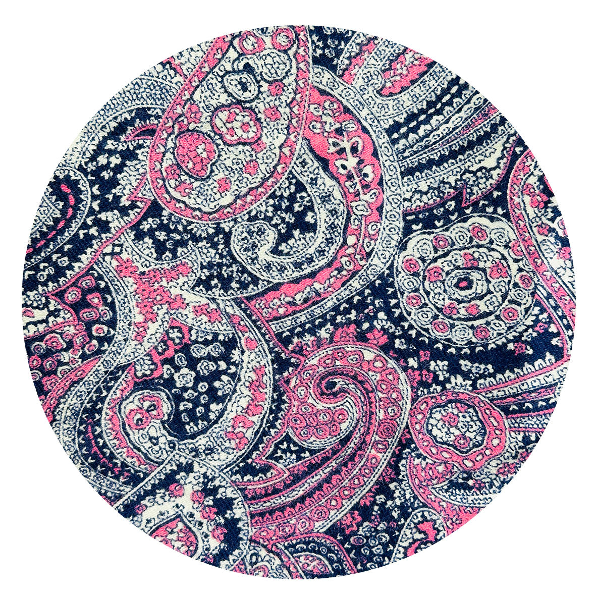 150cms Vintage MYER Brushed Cotton Paisley Fabric
