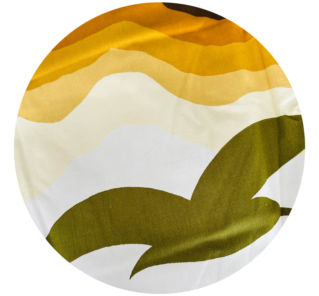 320cms HUGE GREENWOOD Fabric Vintage Seagull Print