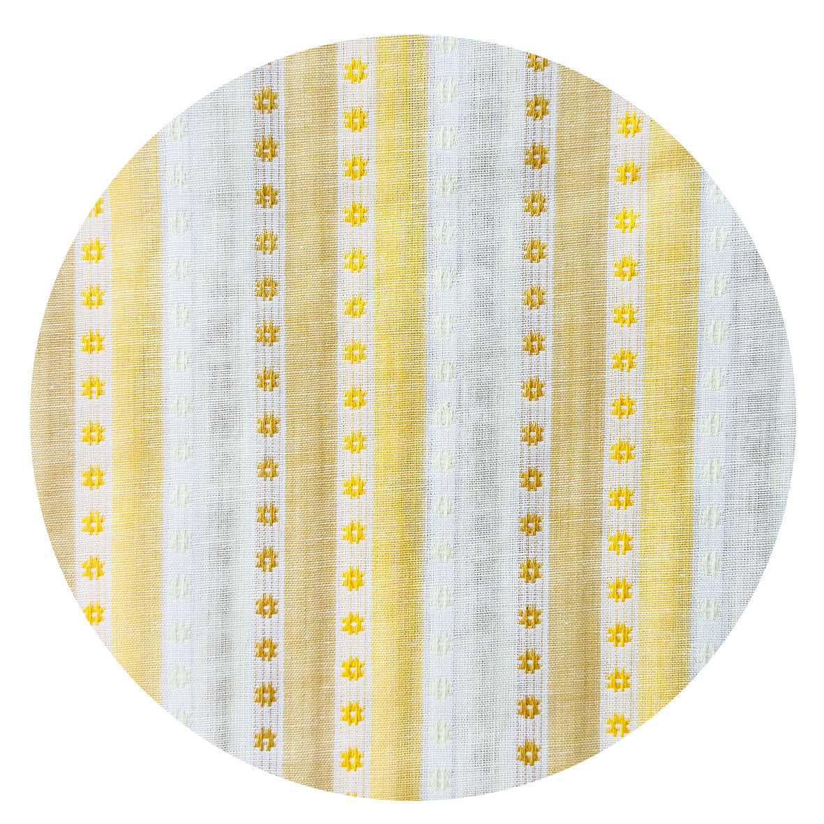 360cms Divine VINTAGE Embroidered Daisy Cotton Fabric