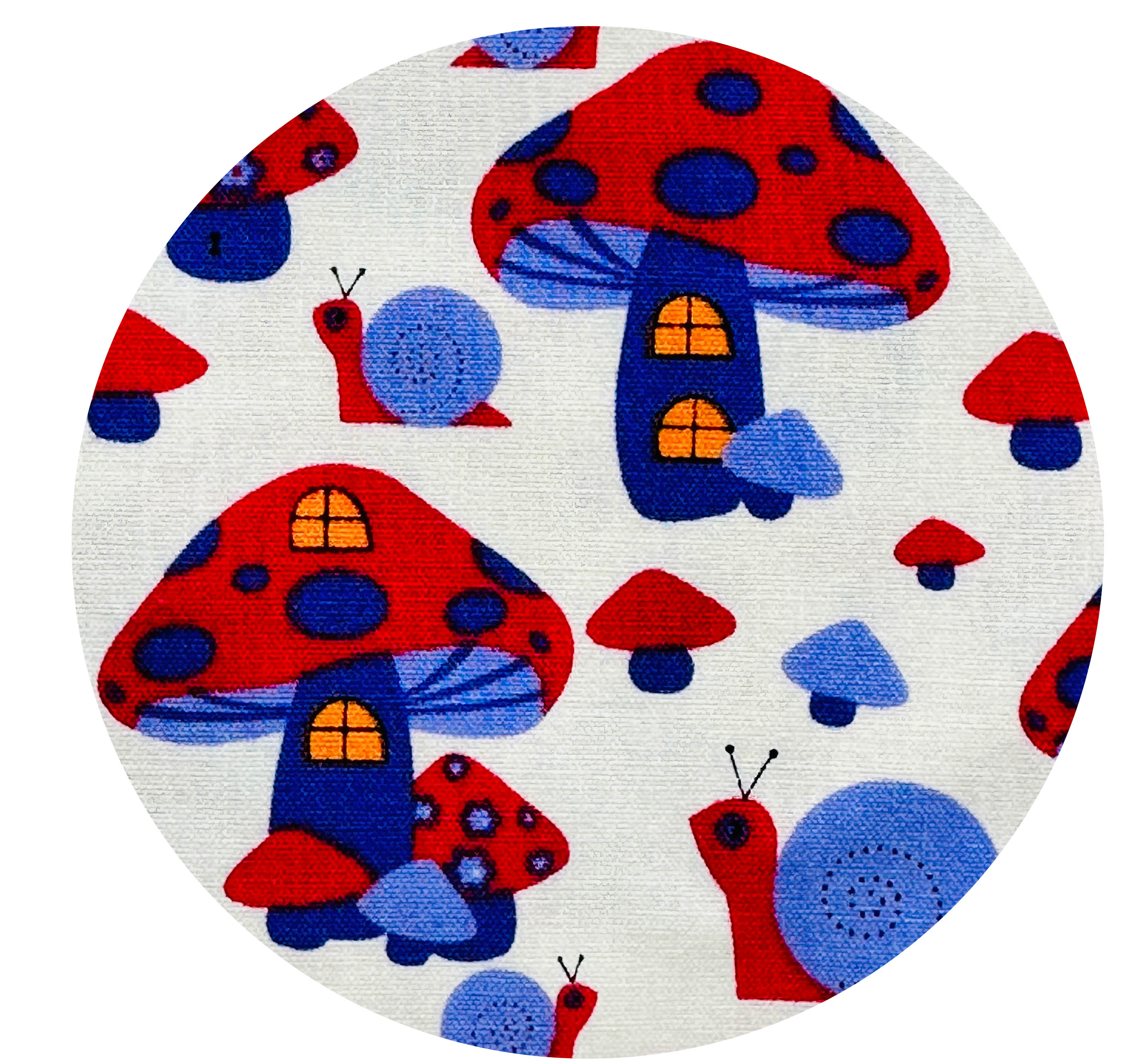 220cms Wonderful Mushrooms 100% Organic Cotton MODERN