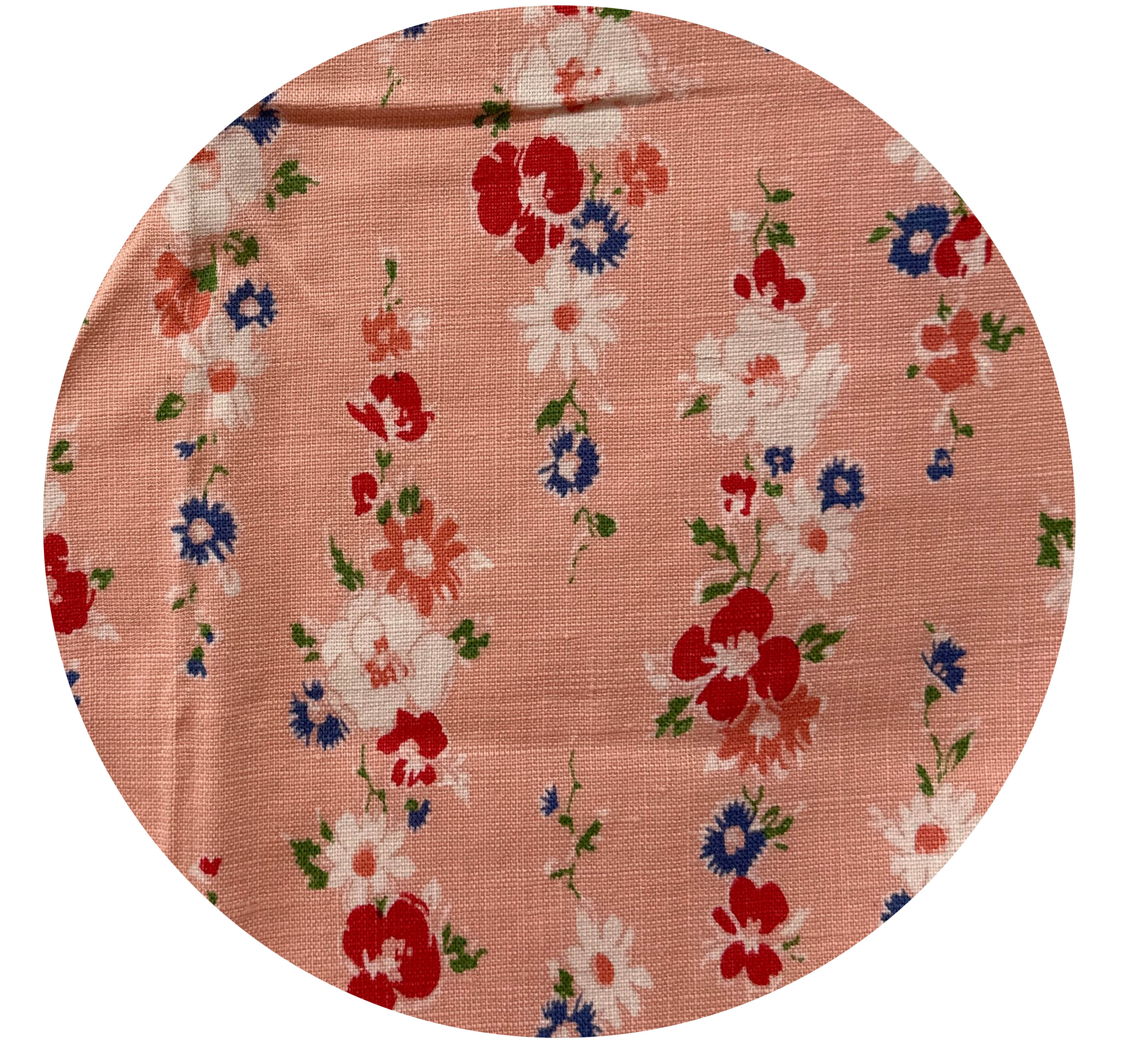 170cms Pinks Beautiful Vintage Floral Fabric