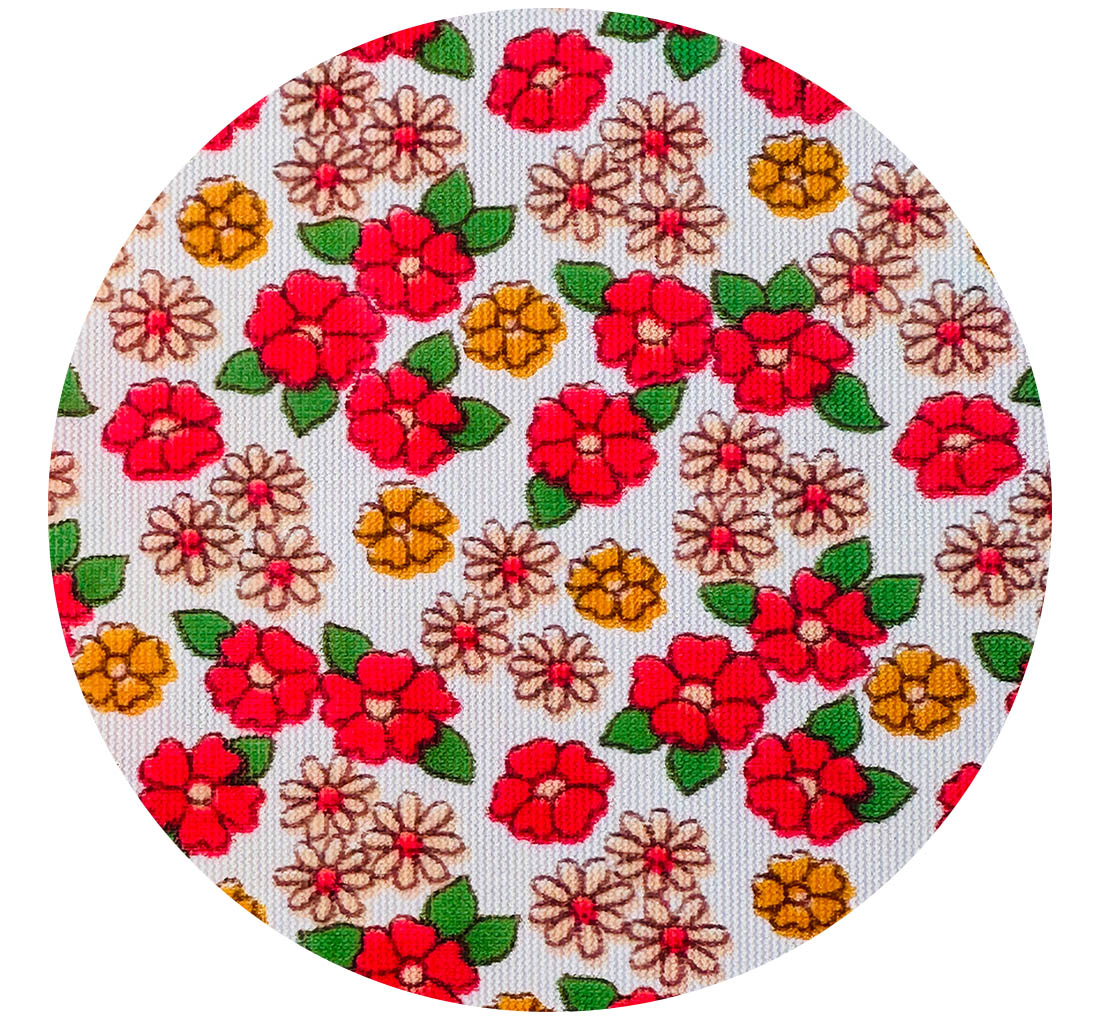 190cms So Pretty Vintage Florals Reds