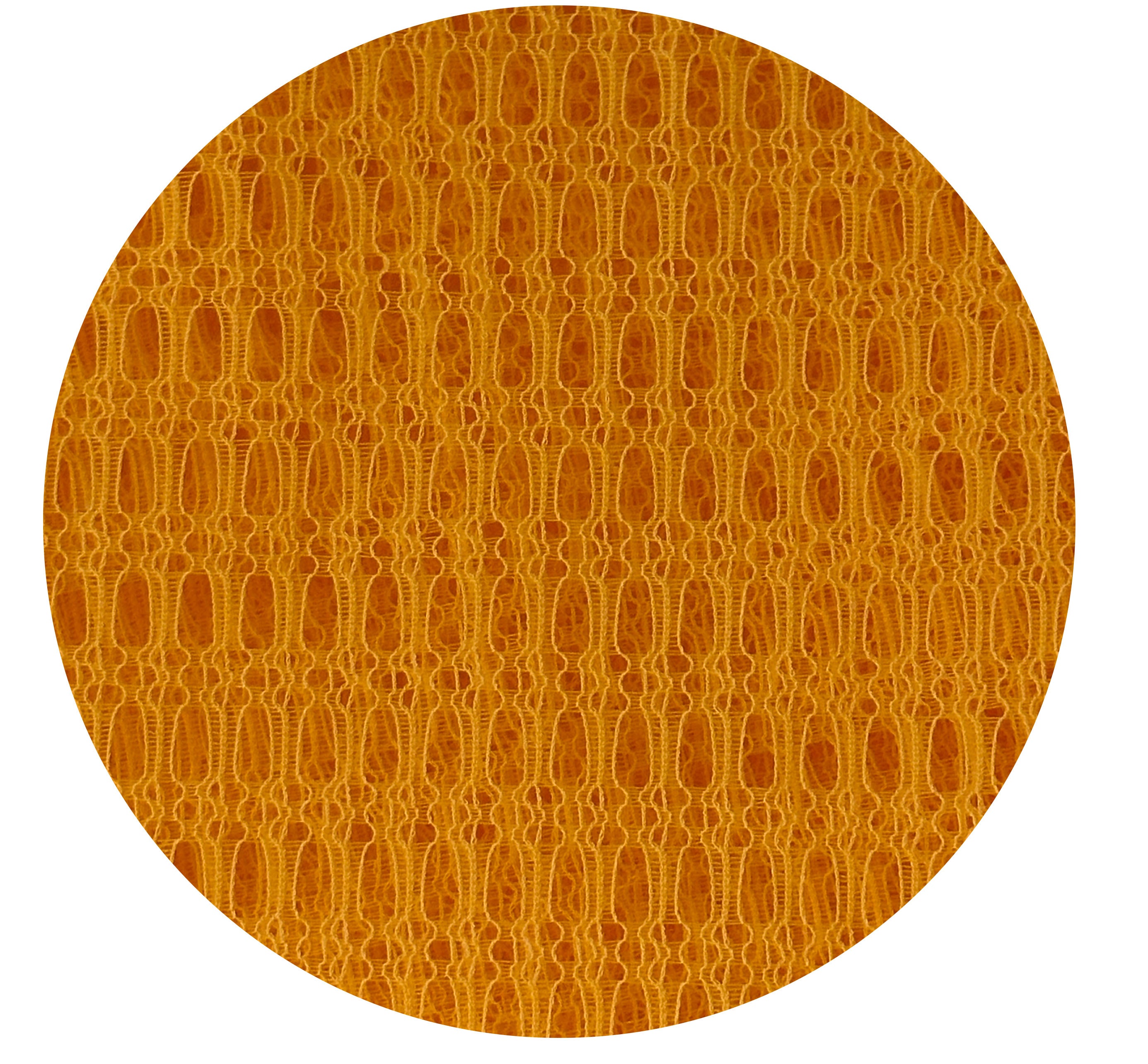 290cms Orange Netting Bright 70's FABRIC
