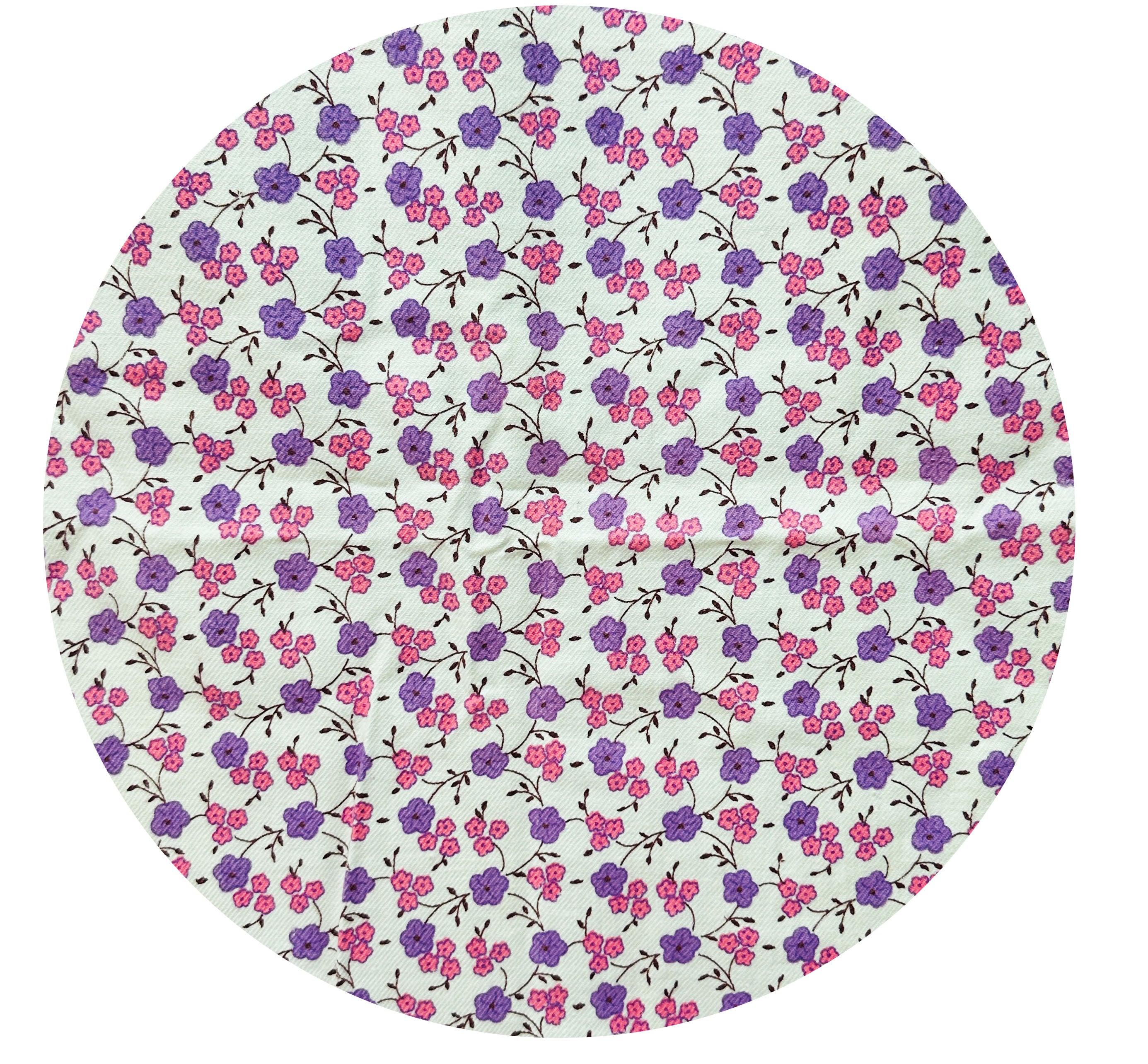 230cms Beautiful Vintage Brushed Cotton Floral Fabric