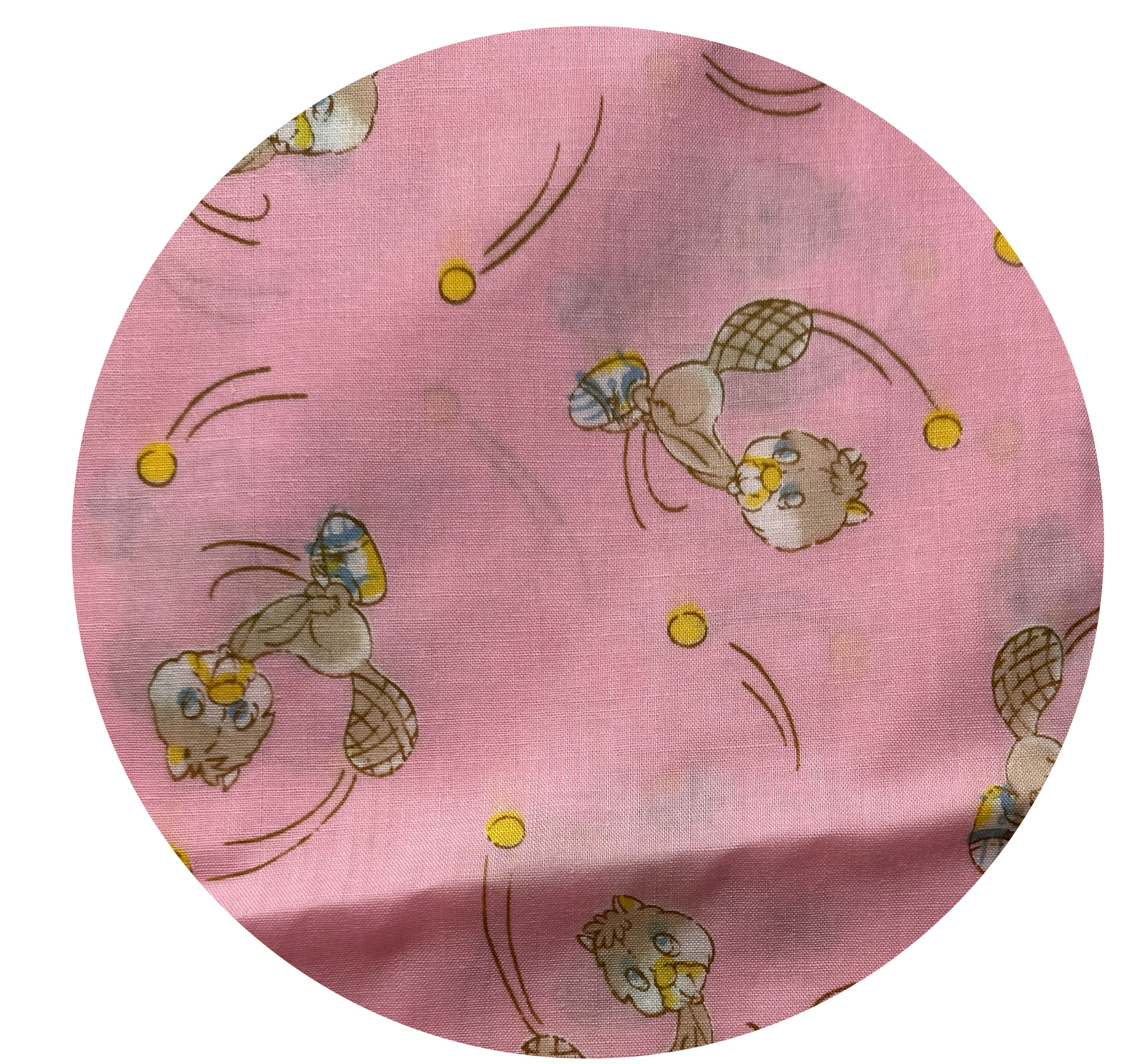 240cms Children's Vintage Pink Cats