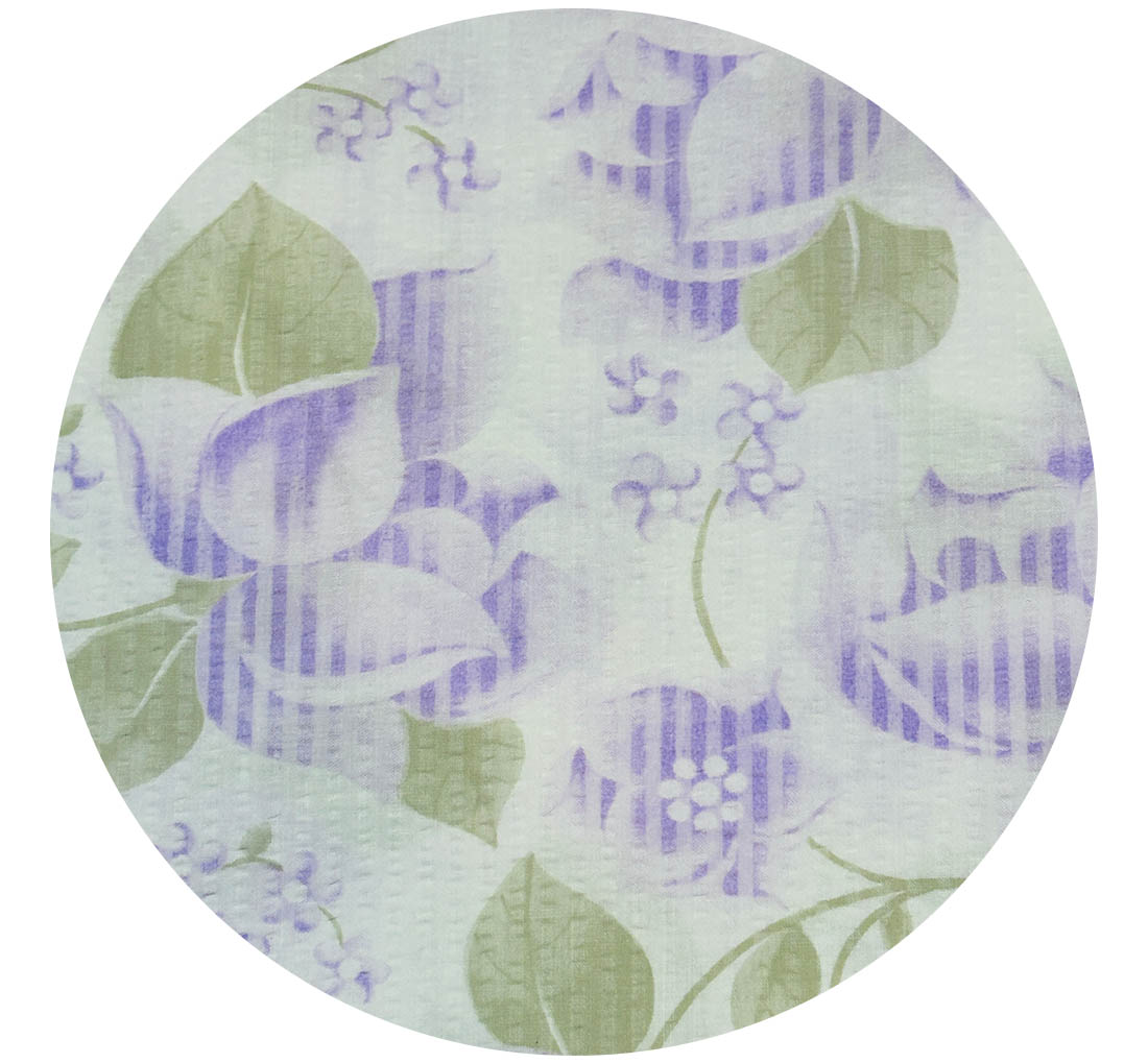 800cms Vintage Muted Purple Flowers Fabric