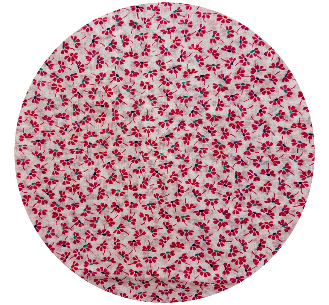 260cms Cute Pink Floral Cotton Fabric