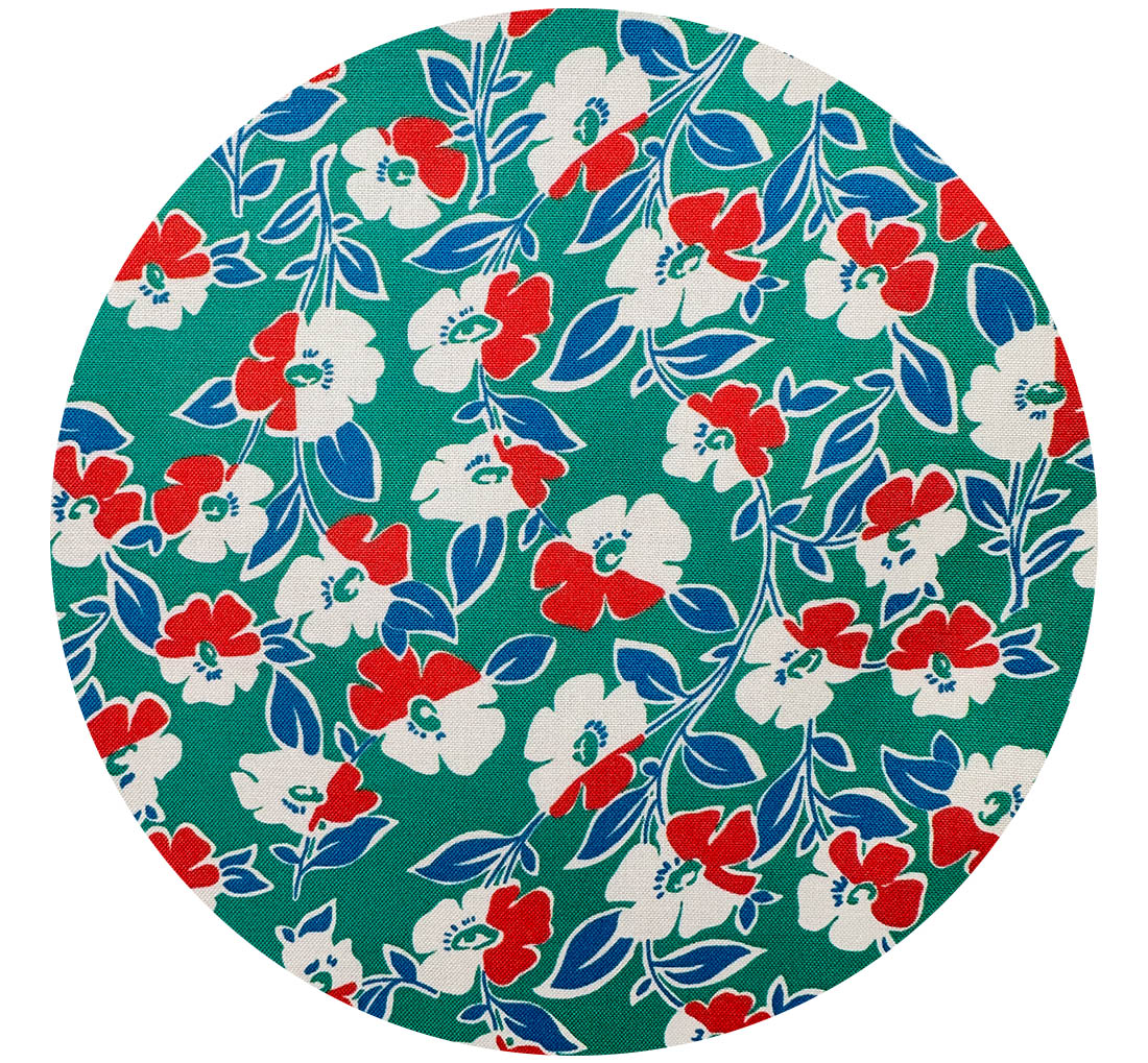 QUILTING All Cotton Pretty Greens Fabric Feed Sack