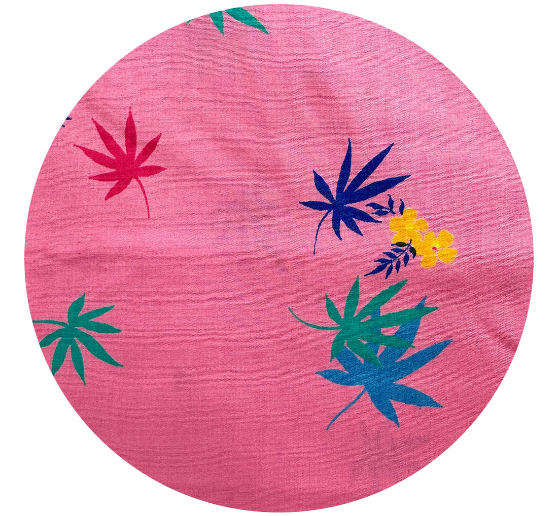 245cms Pretty Pink VINTAGE Cotton Fabric