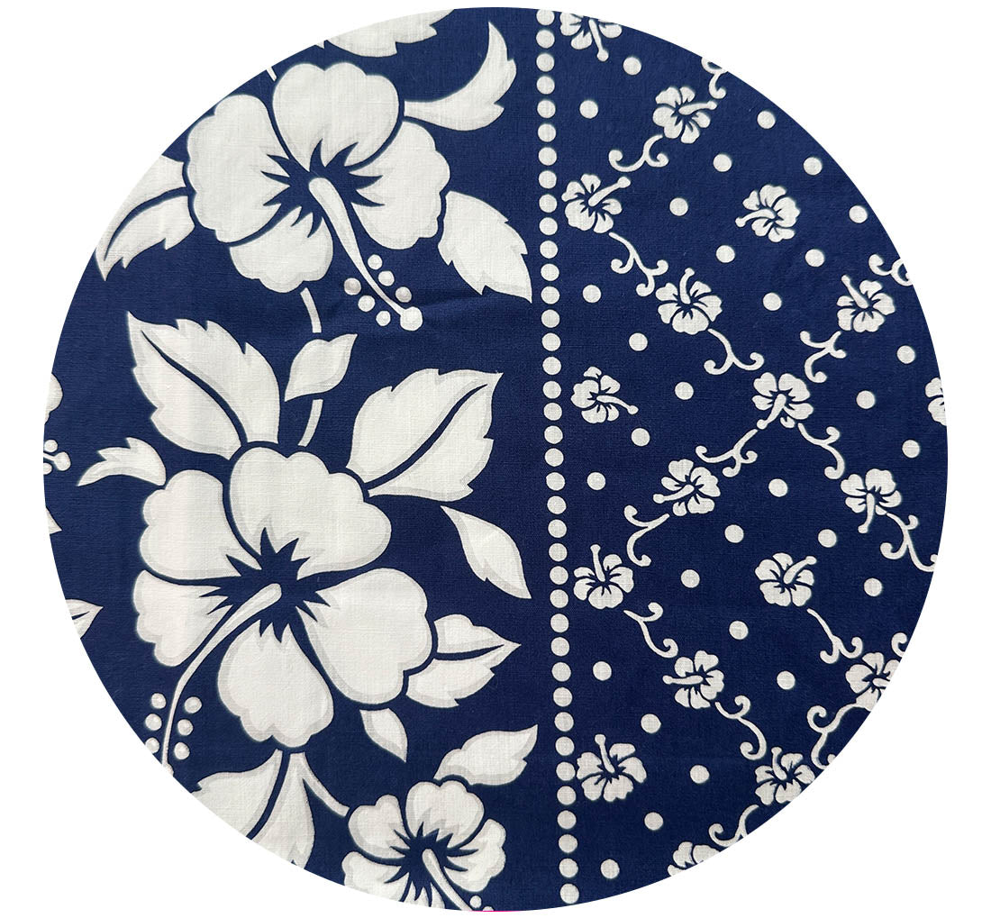 220cms Blue & White Floral Dress Fabric