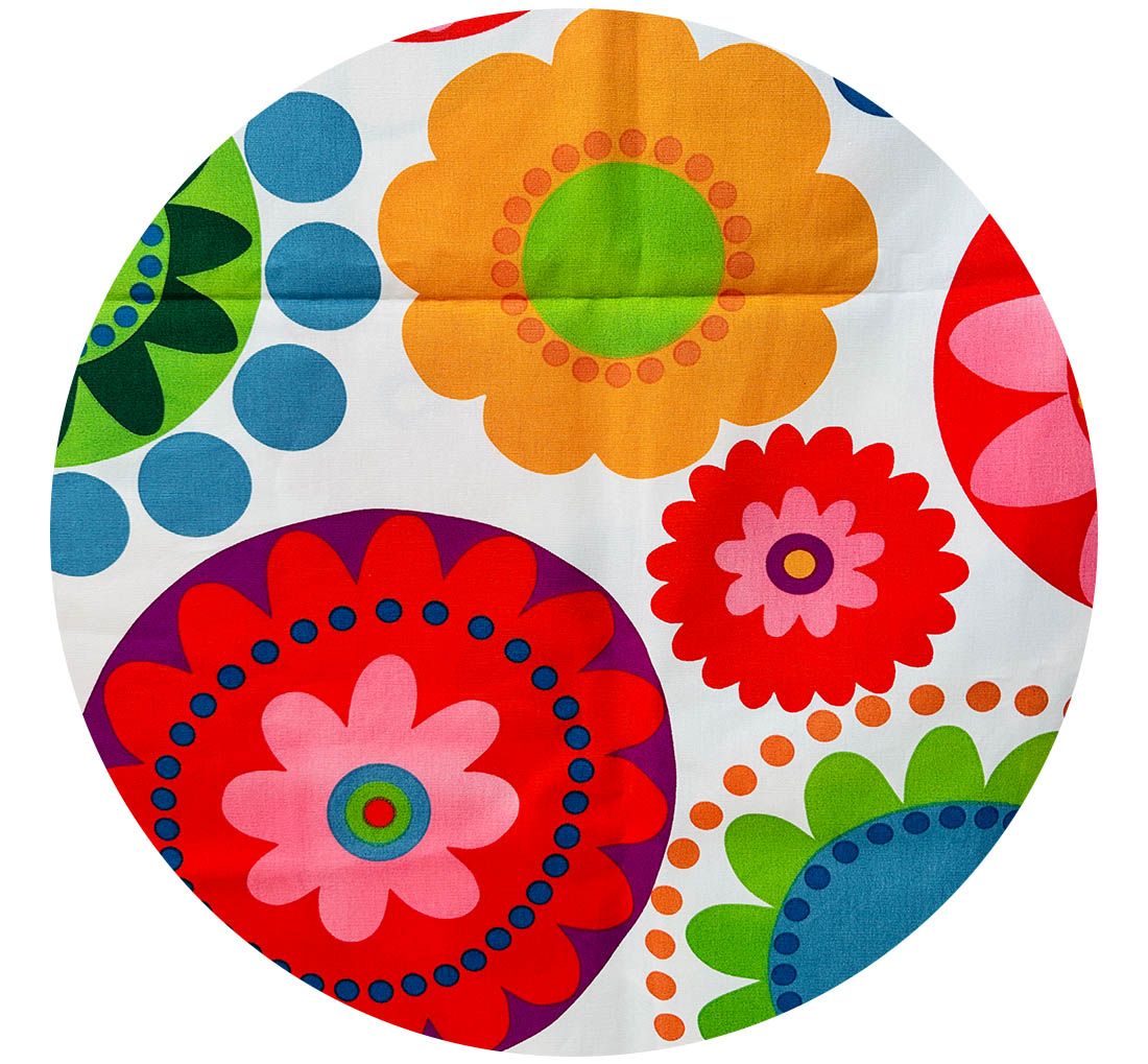 120cms Bright Modern Cotton Fabric Panel