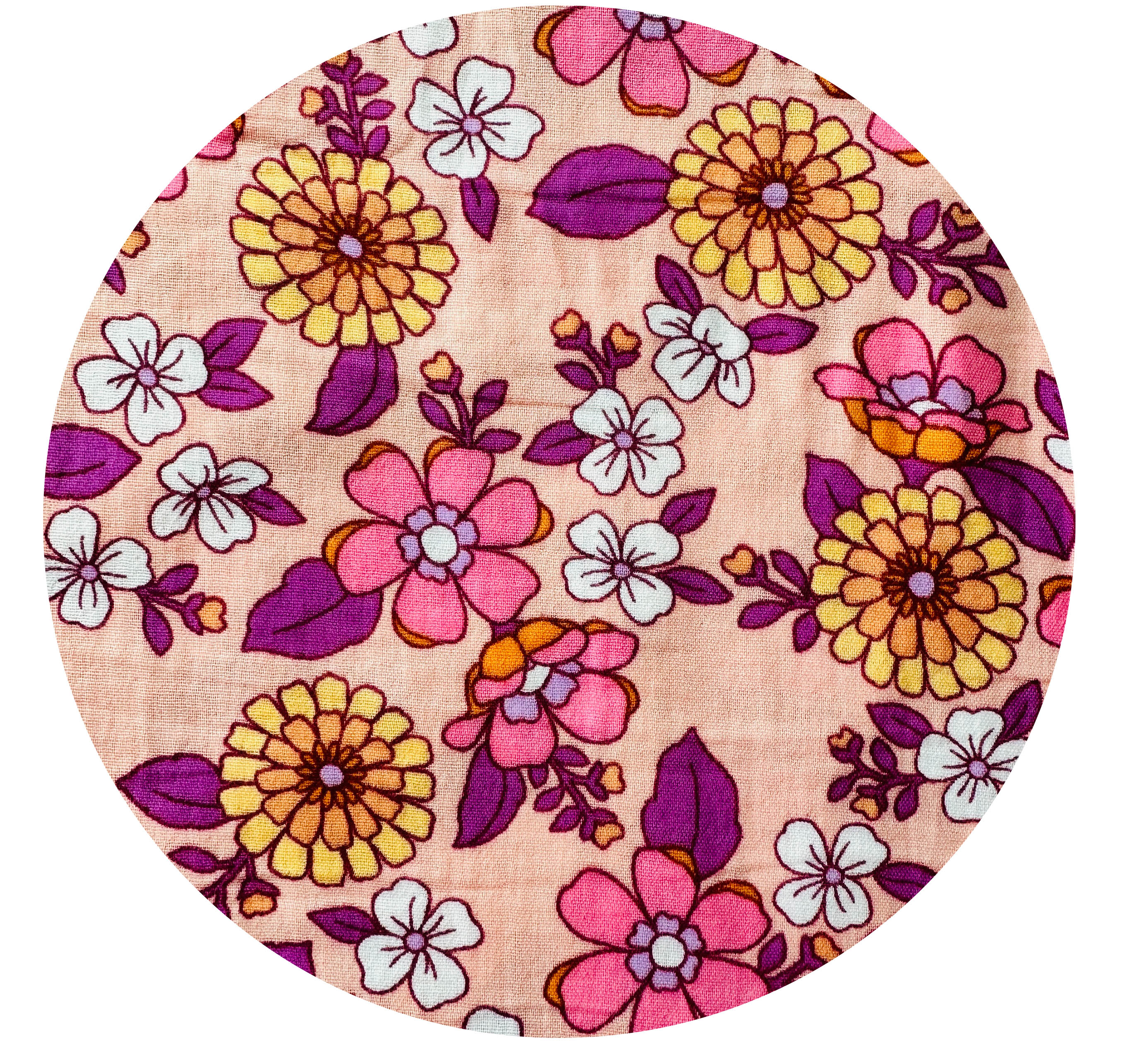 Sold by the Metre Adorable Pink Floral Cotton Fabric