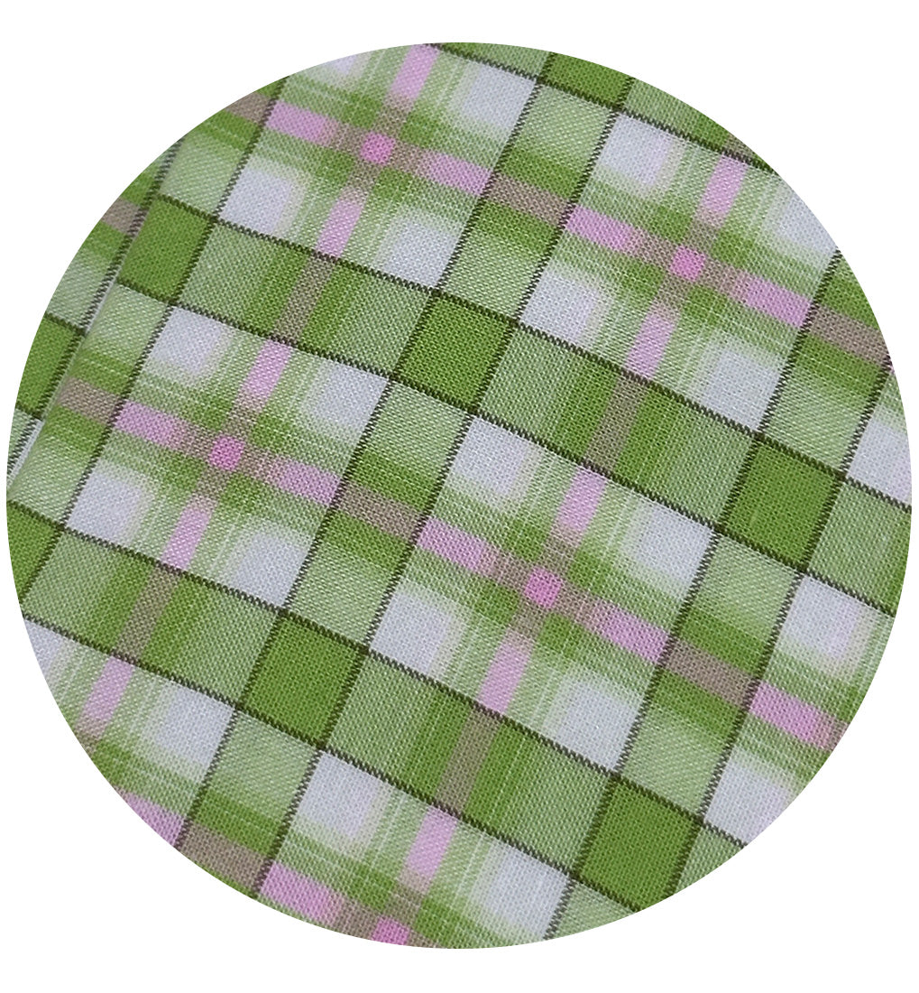 180cms Cute Lime Checked Fabric