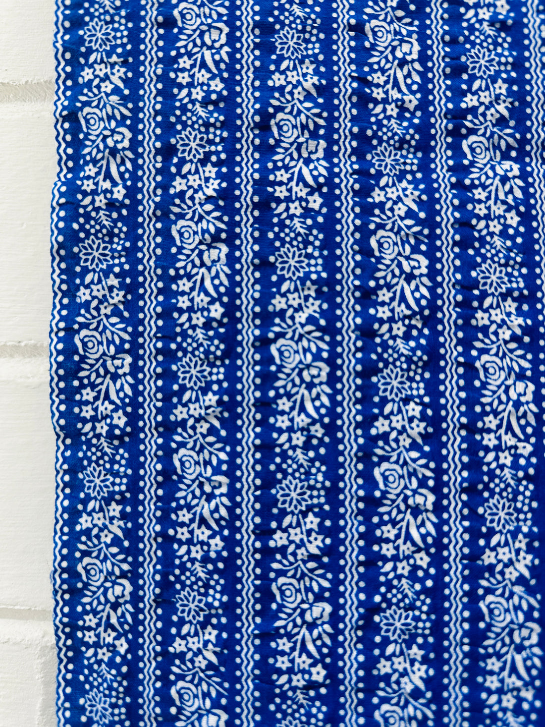 240cms VINTAGE Floral Fabric PRETTY BLUES