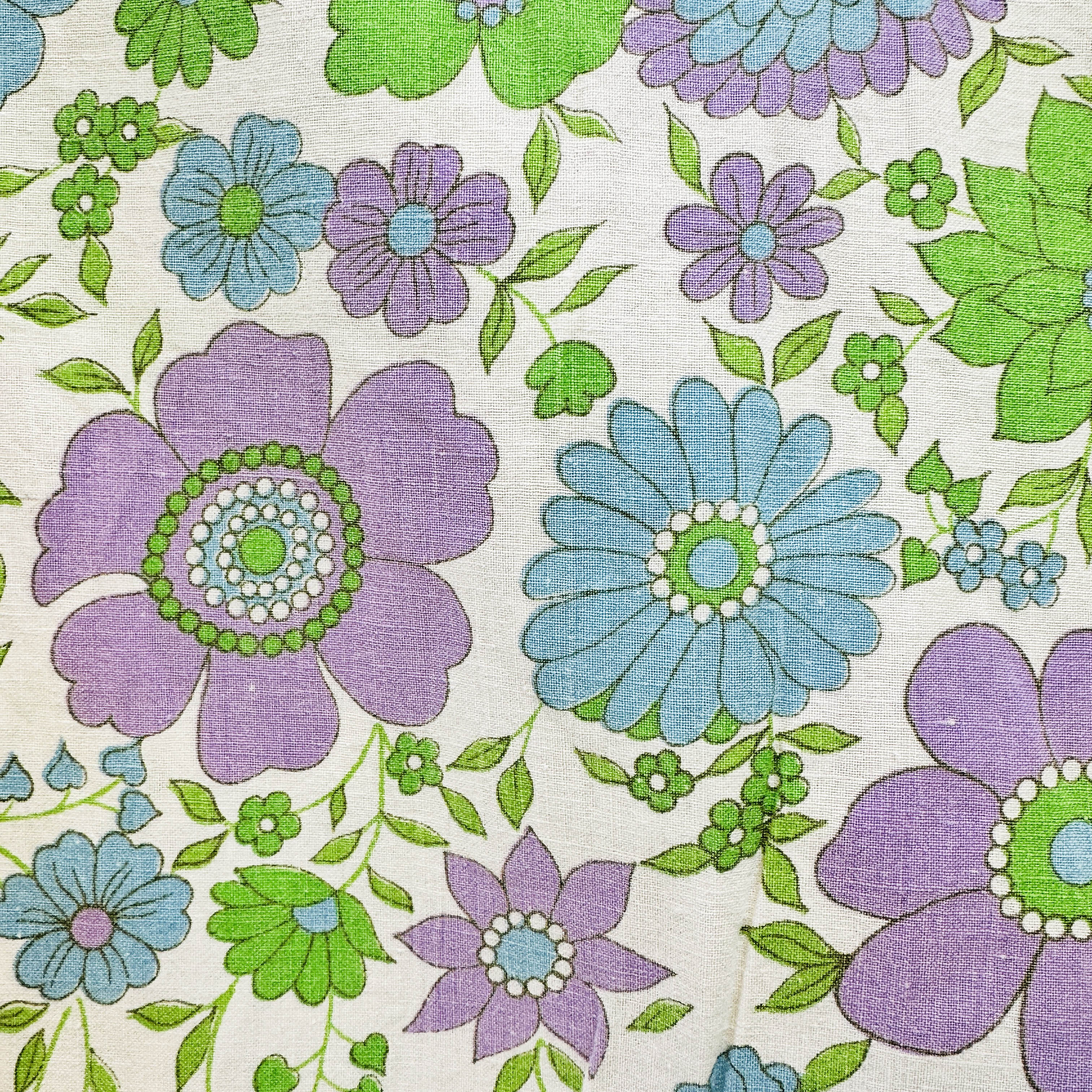 230cms 70's Flower Power Cotton Sheet LOVELY