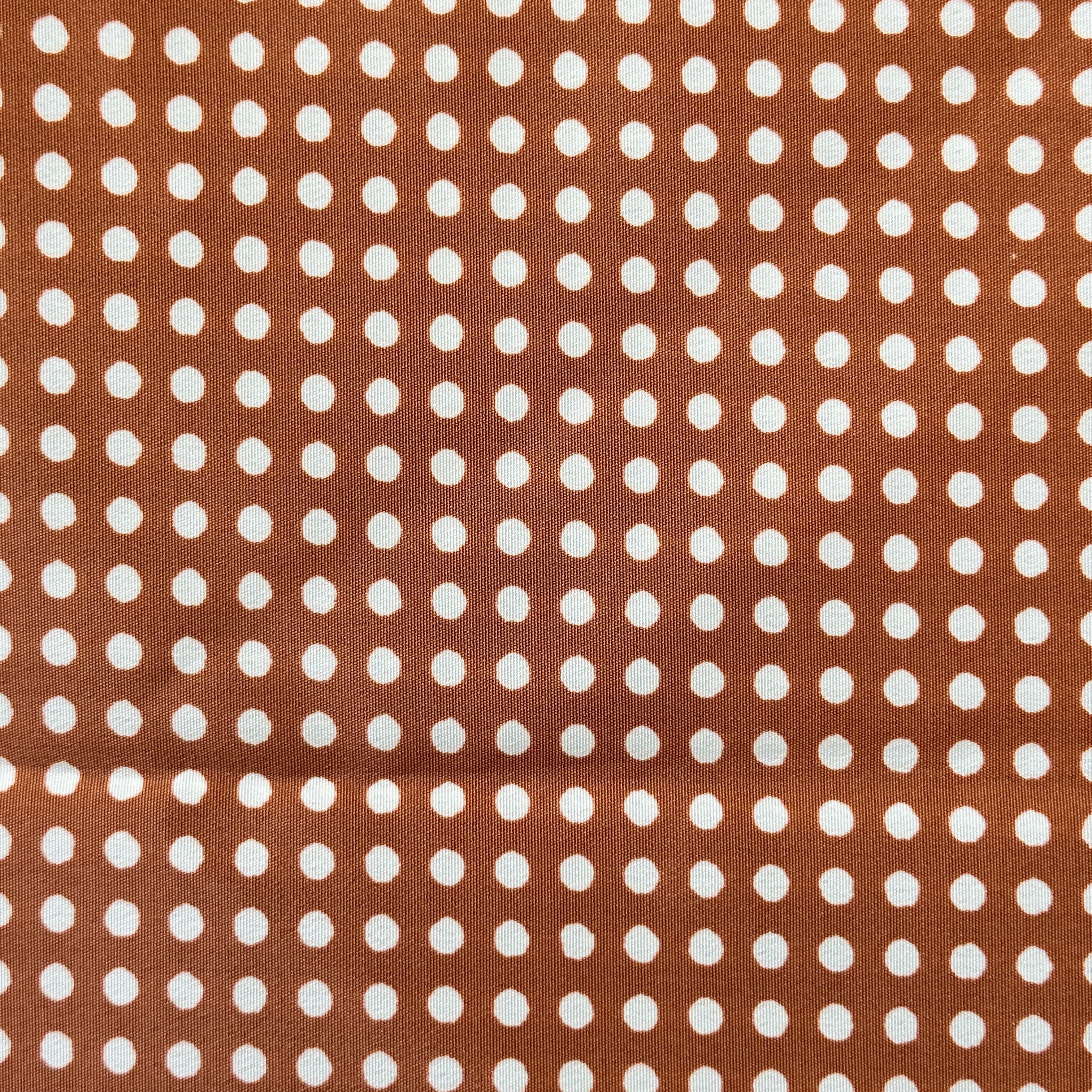 270cms POLKA Dot Brown Floral Fabric