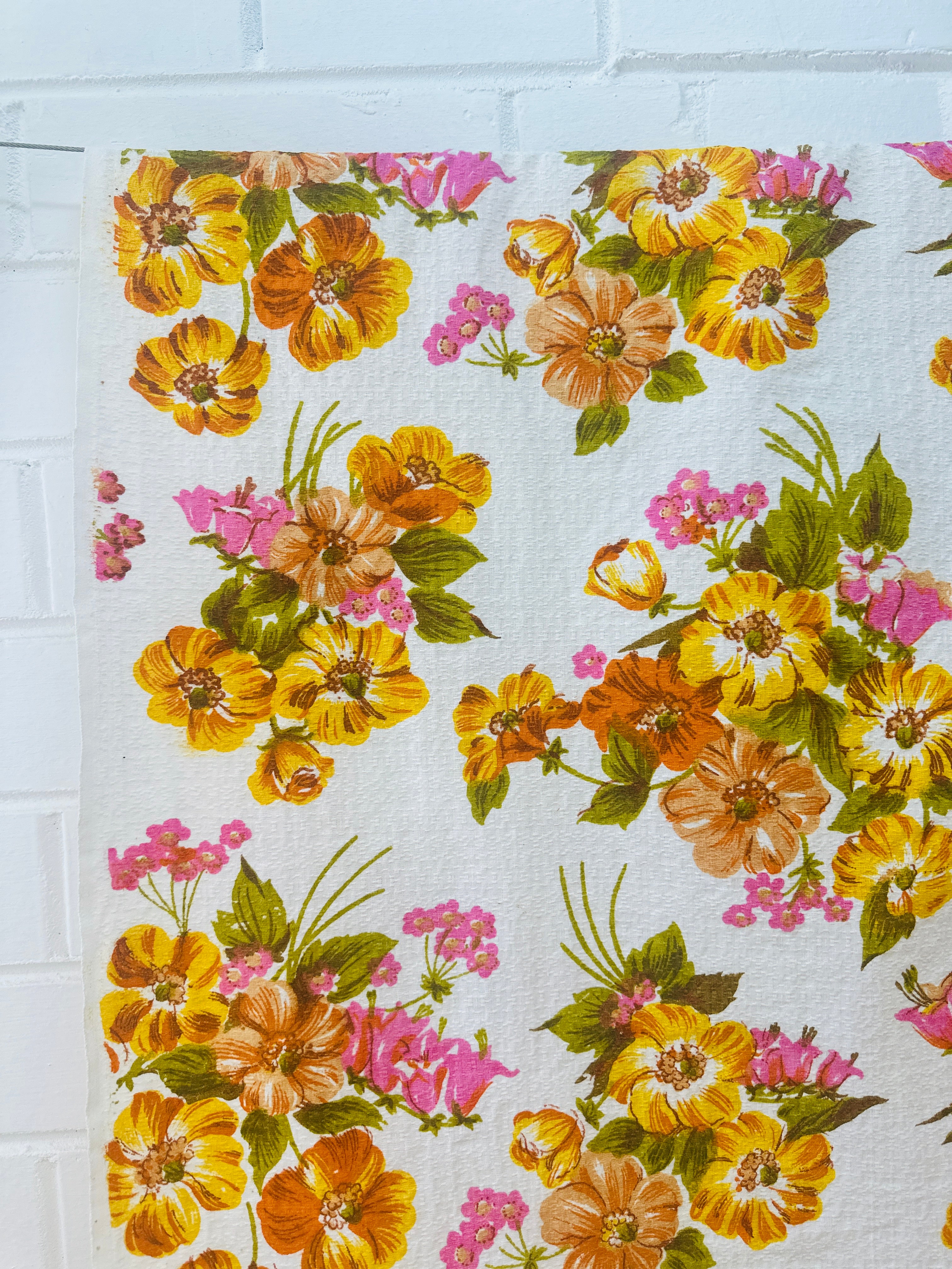 280cms Lochness Exclusive Screen Print FABRIC Vintage IMPERFECT