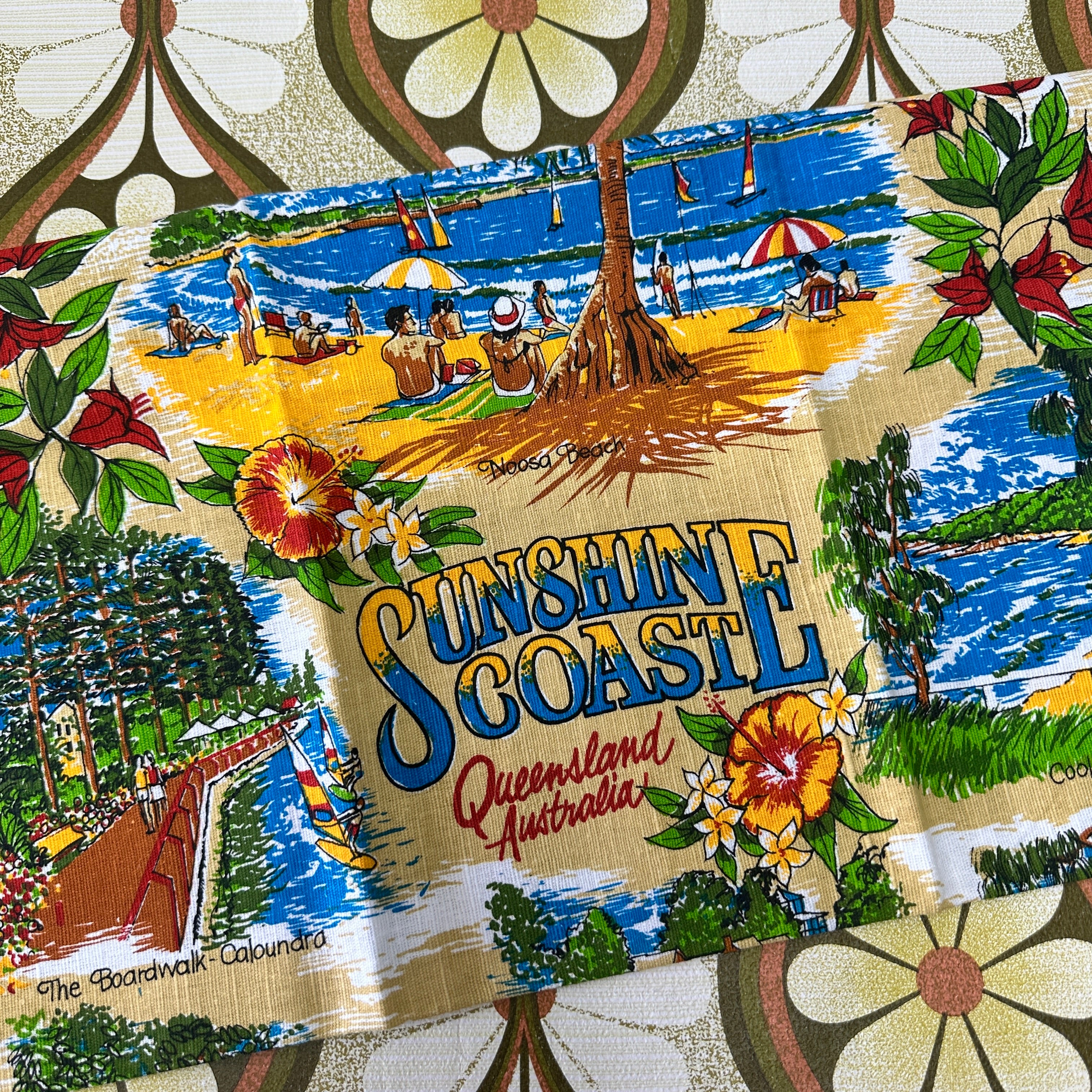 SUNSHINE Coast Wren UNUSED Tea Towel