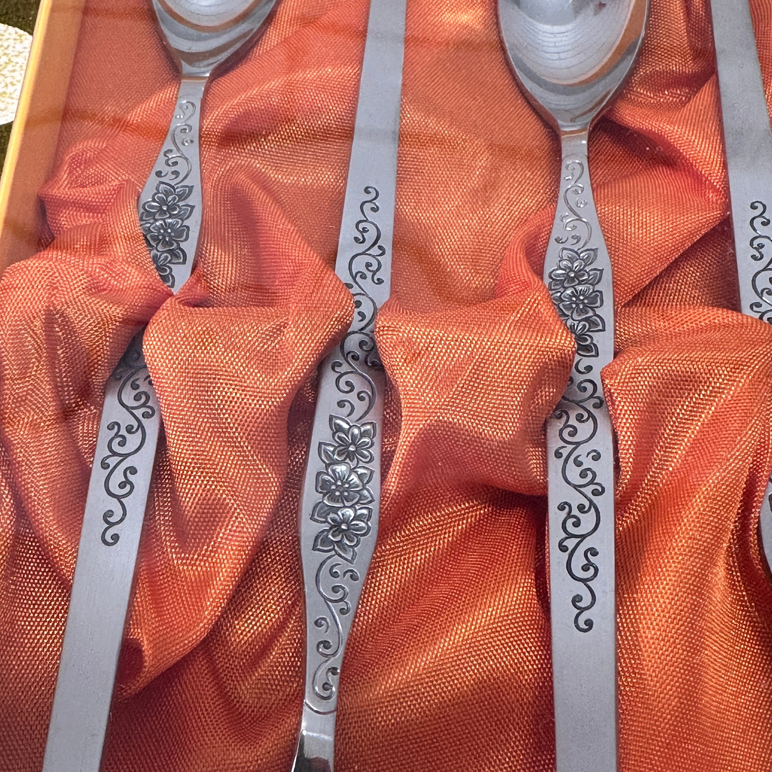 RODD Spoons x 6 BOXED Retro Stainless Steel