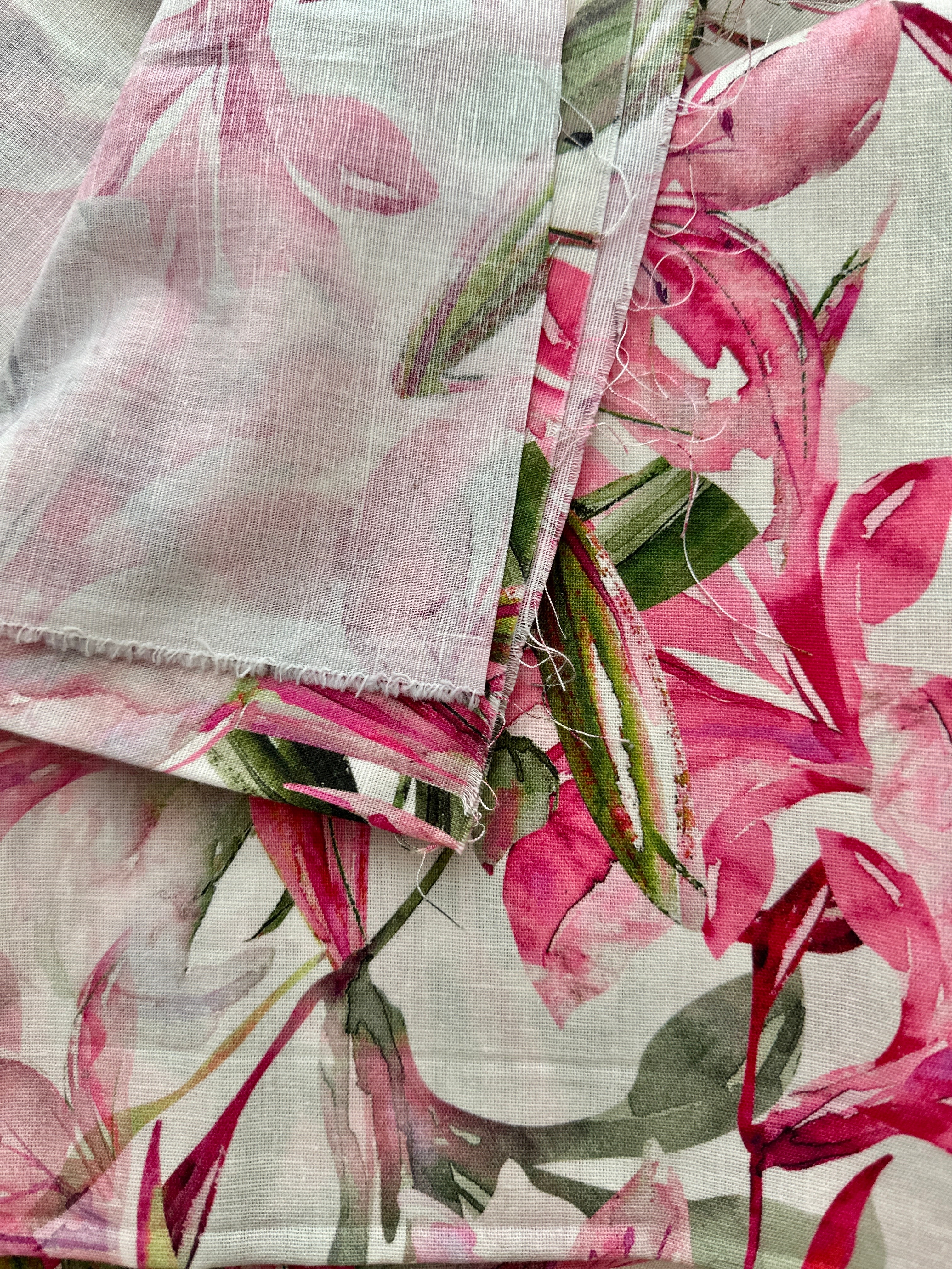 210cms Medium Weight Cotton Linen Floral Blend Modern
