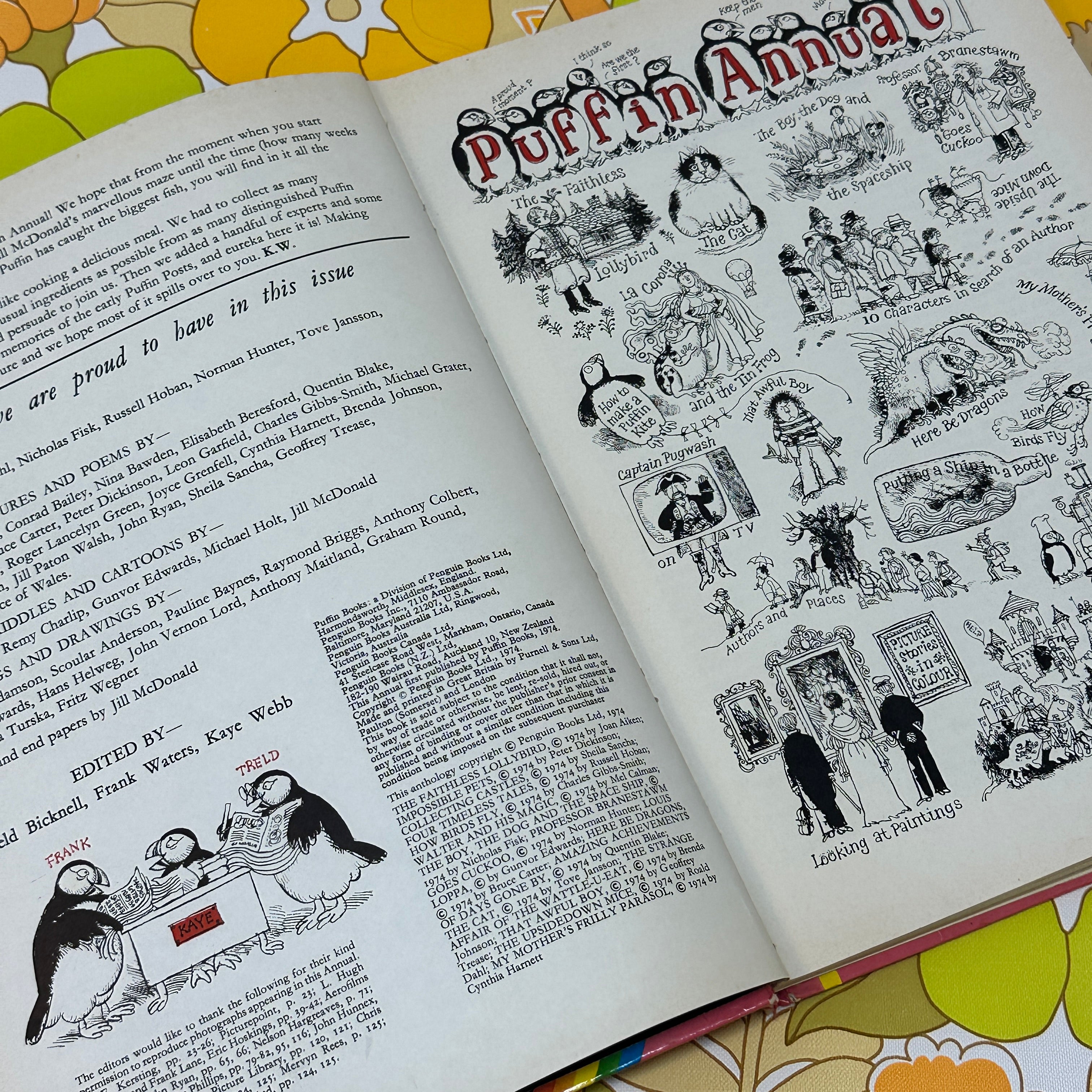 Puffin Annual Vintage Book Wonderful Illustrations