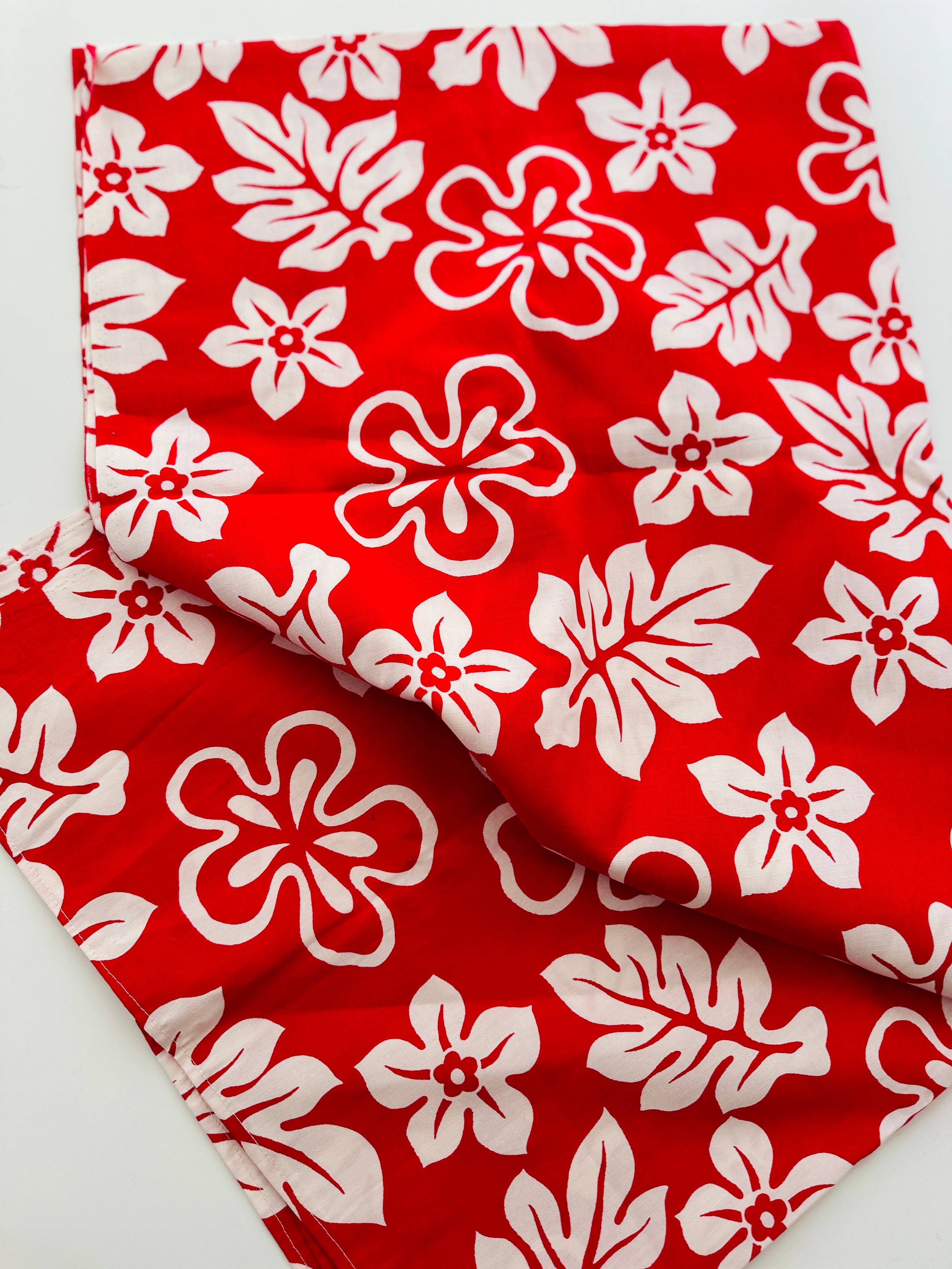 225cms BOLD Red Floral Cotton FABRIC