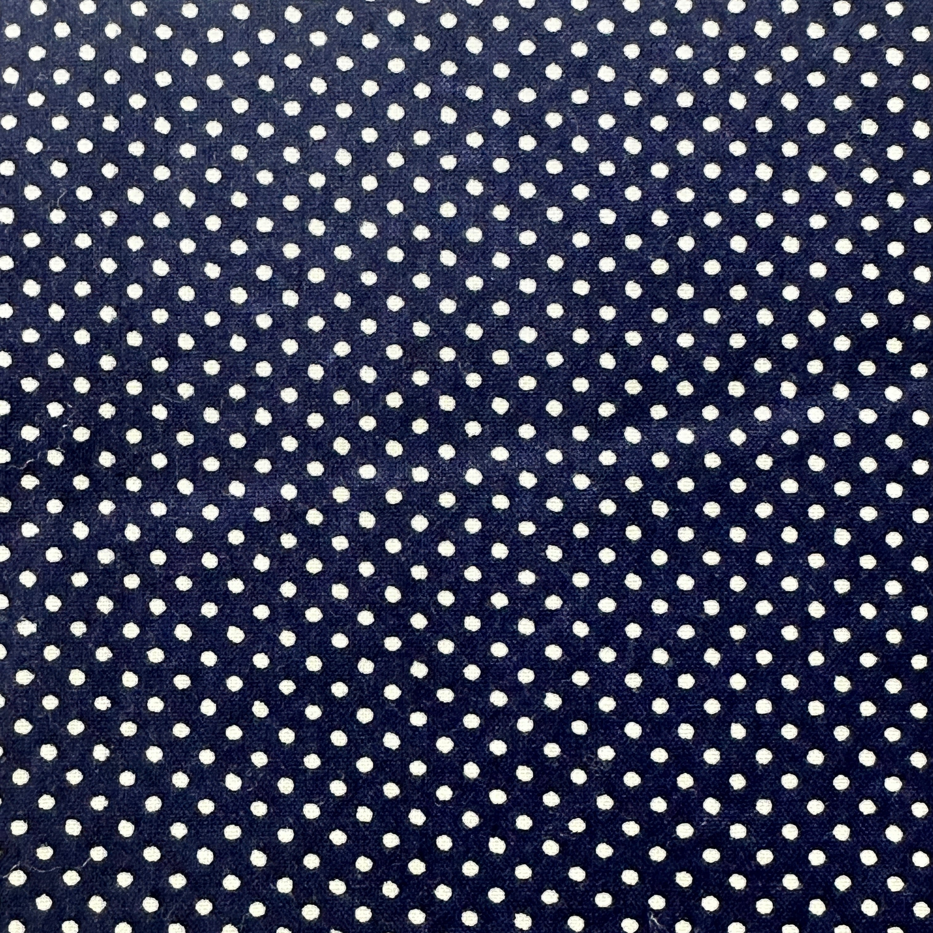 310cms Navy Blue Polka Dot Fabric