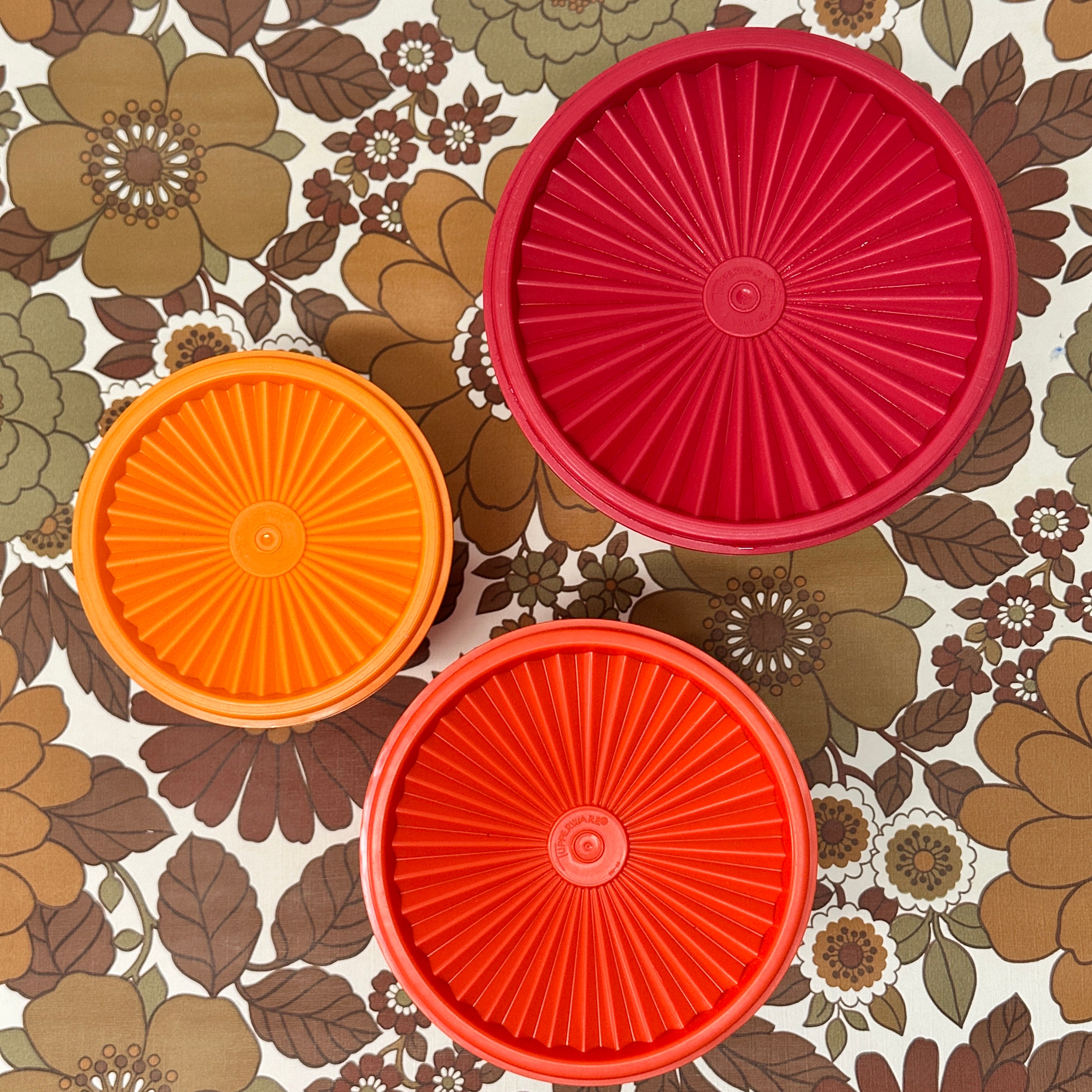 TUPPERWARE SET Canisters Three Retro Vibe