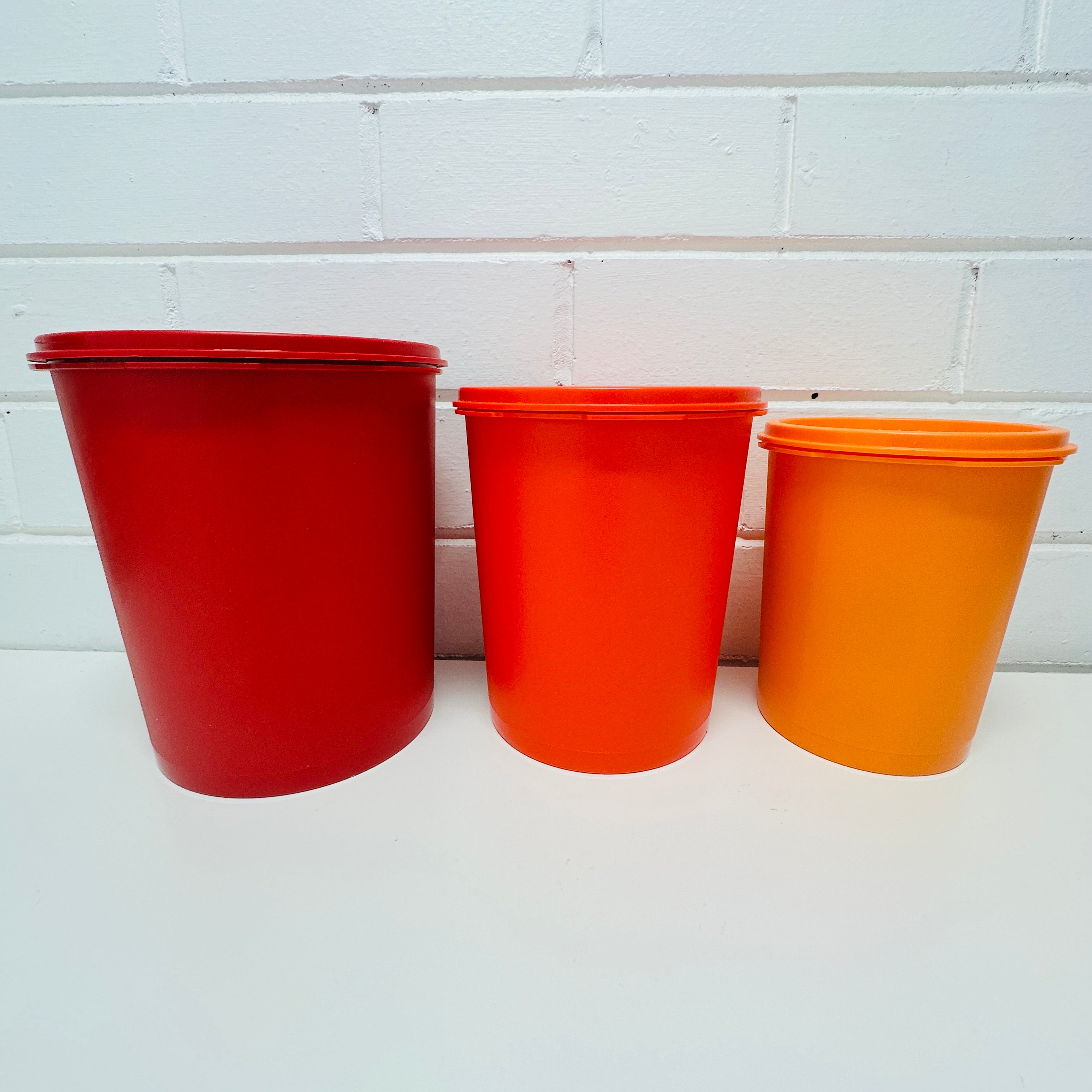 TUPPERWARE SET Canisters Three Retro Vibe