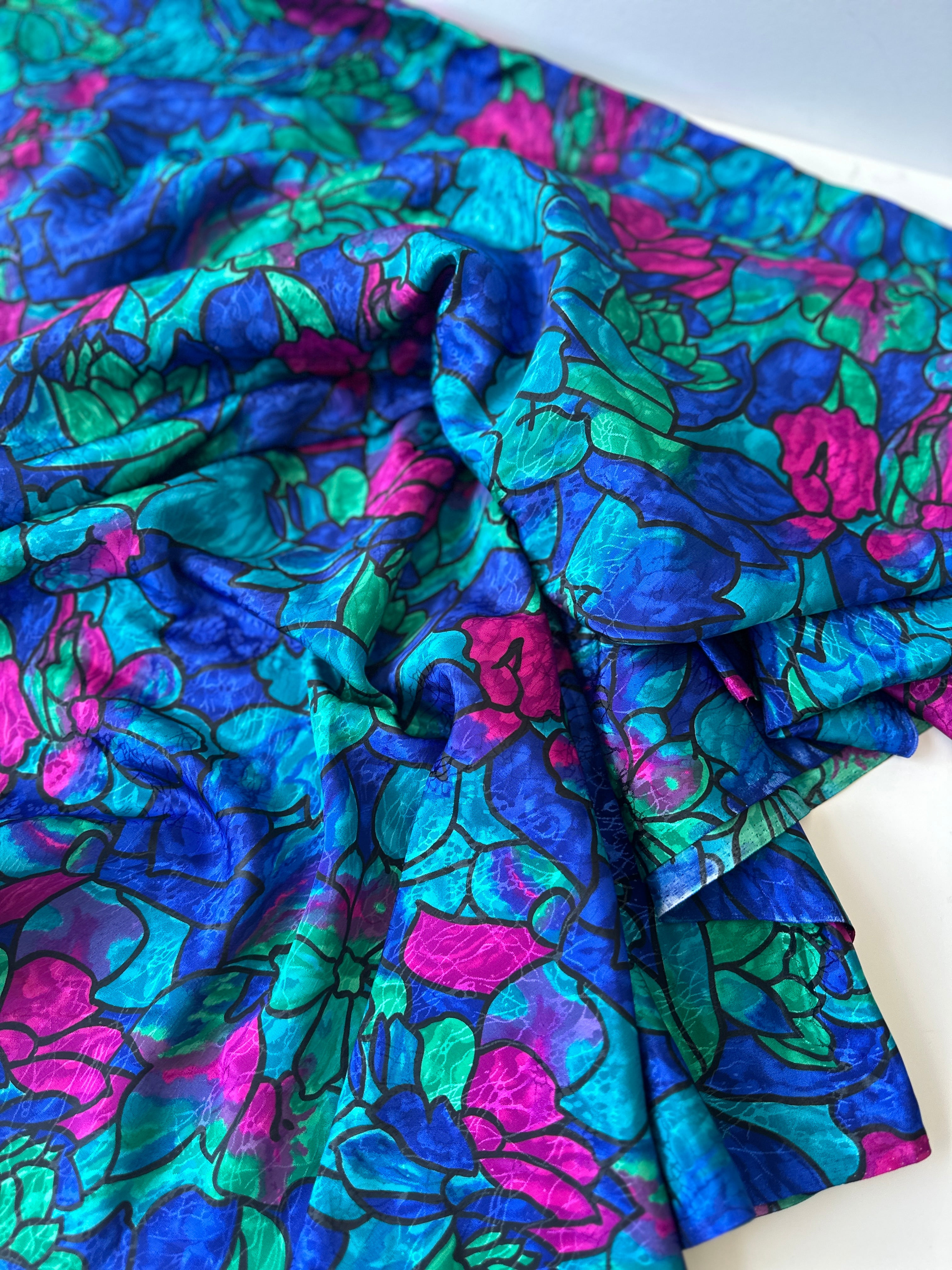 380cms 80's Themed Dress Fabric